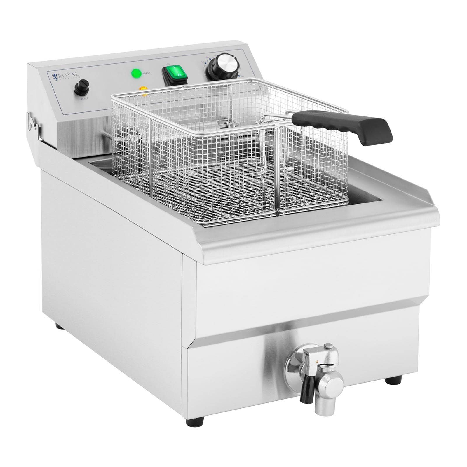 Royal Catering Fritteuse Kaltzonen W, W Fritteuse 13 3000 Fritteuse Elektro-Fritteuse 3.000 Gastro L