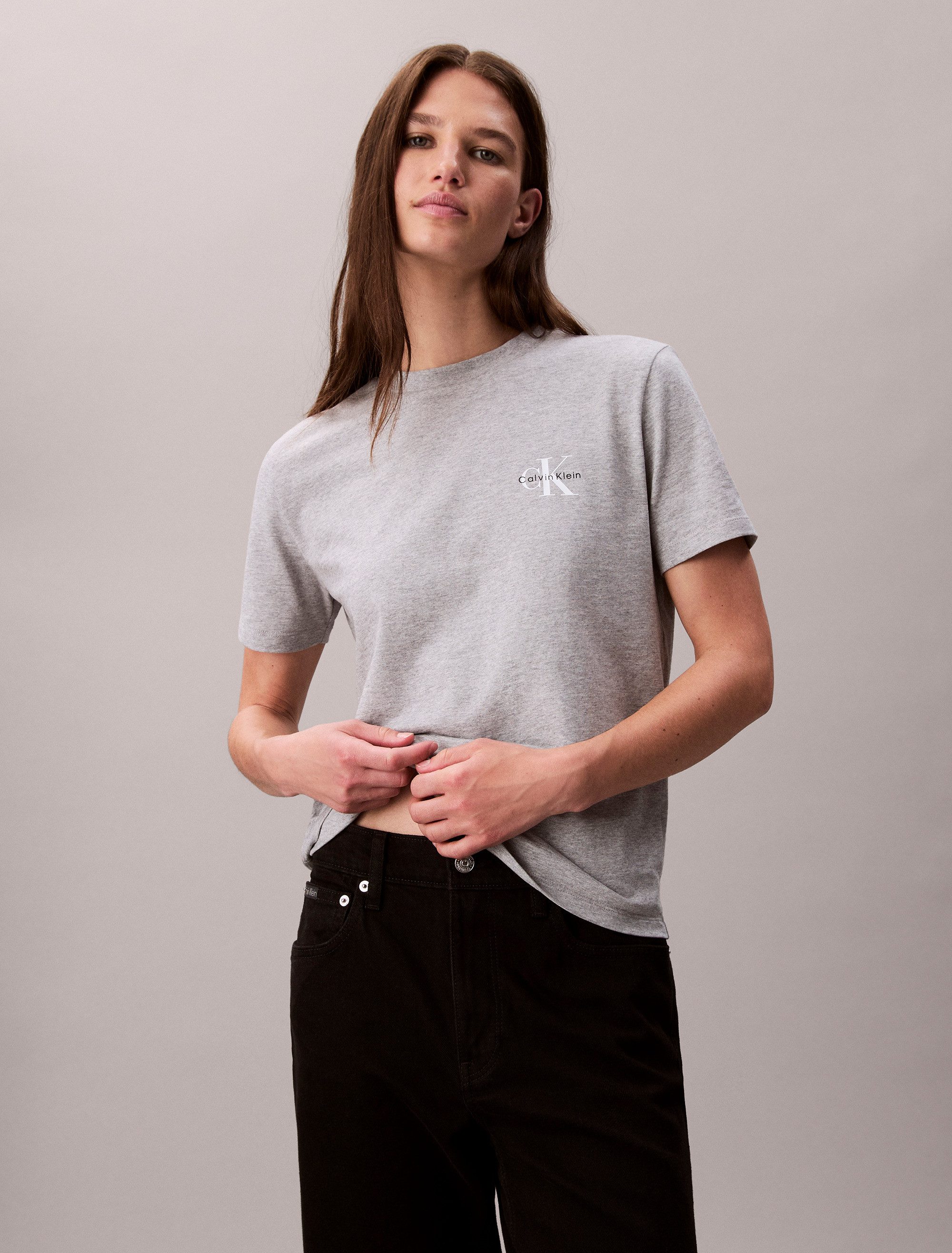 Calvin Klein Jeans Kurzarmshirt A- Logo günstig online kaufen
