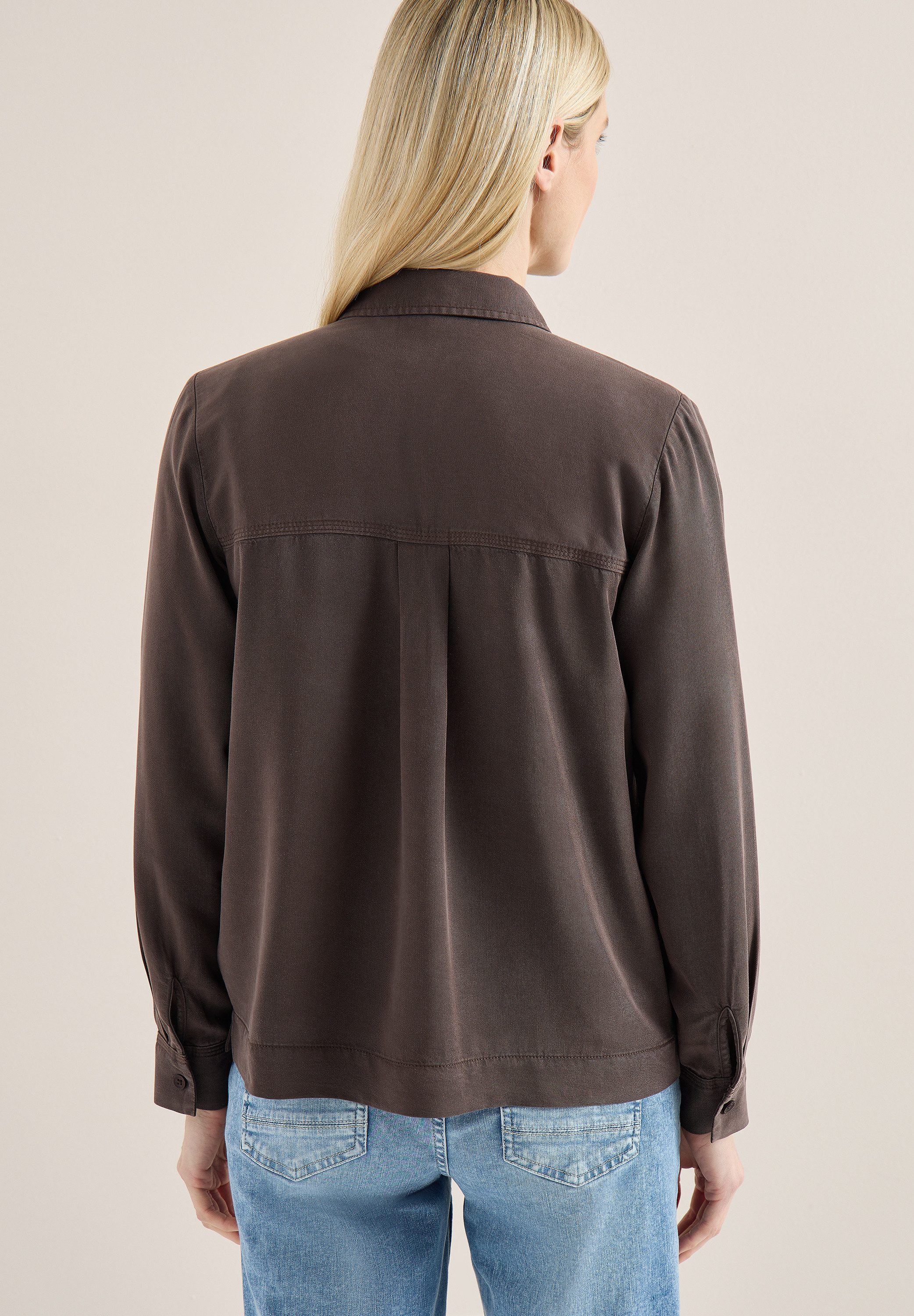 CECIL Langarmbluse aus atmungsaktivem Lyocell