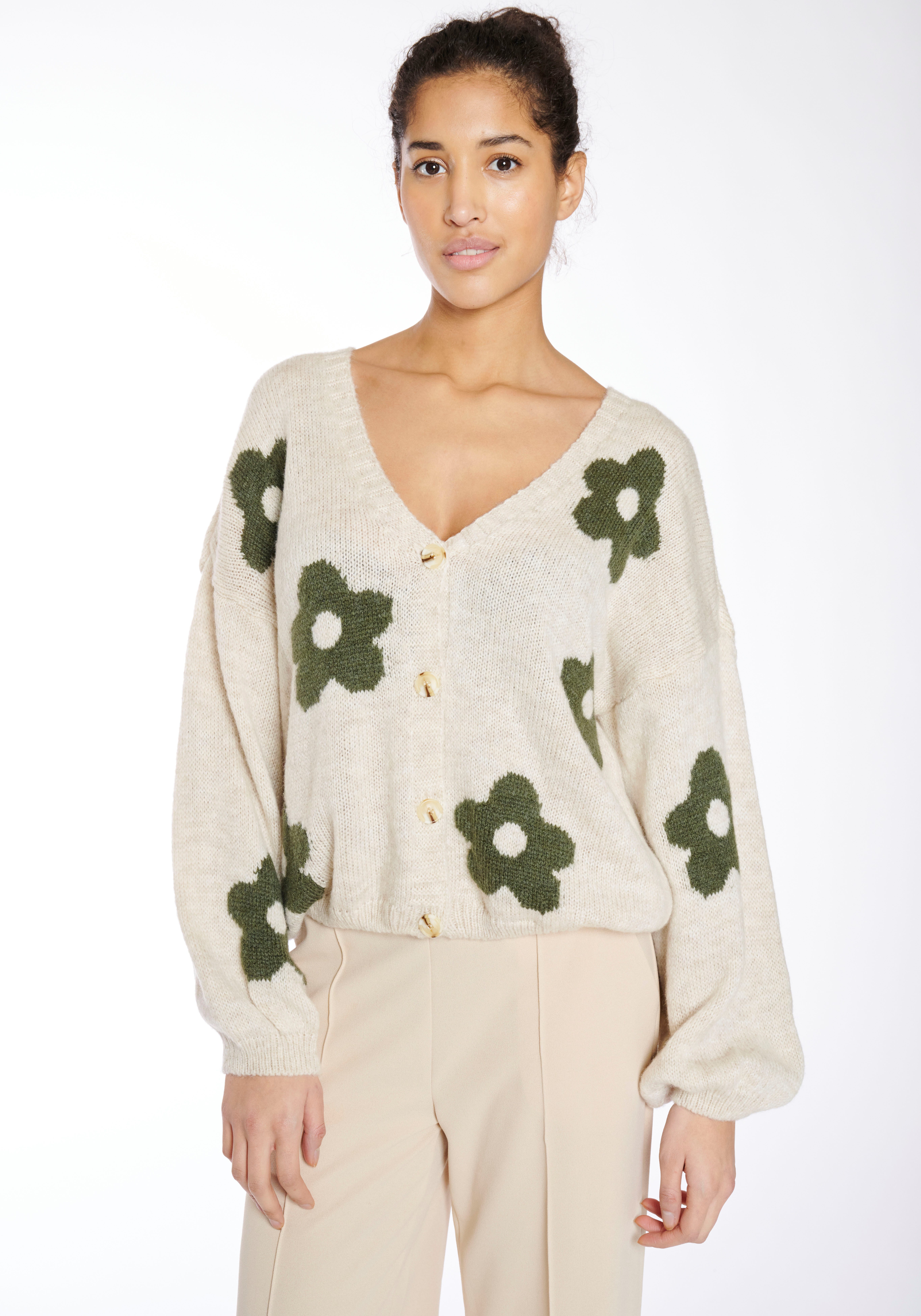 HaILY’S Strickjacke LS A CD Fl44ower