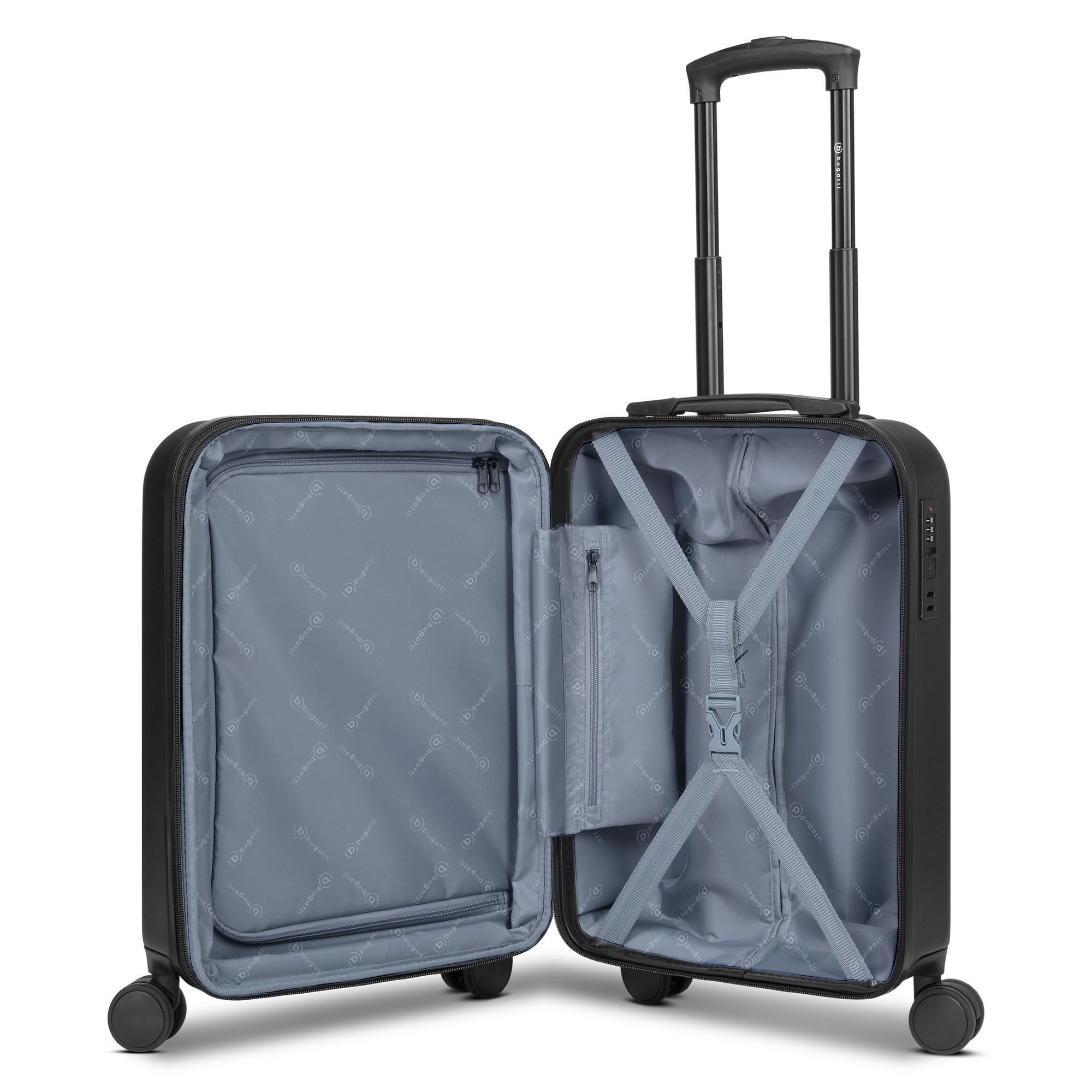 bugatti Handgepäck-Trolley Valencia 2.0, 4 Rollen, ABS