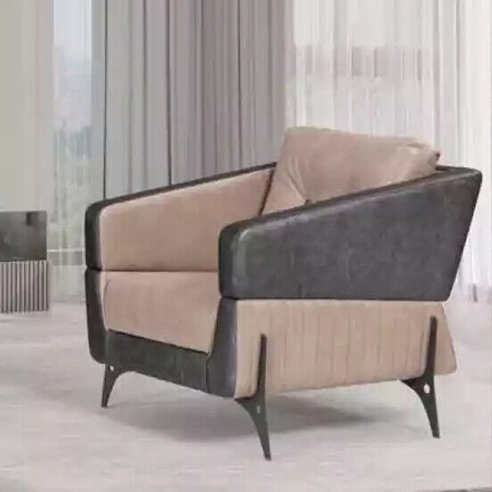 Polstersessel Sitz Europe (Sessel), Sessel Made Luxus Beige Möbel Arbeitszimmer JVmoebel Sessel In Textil
