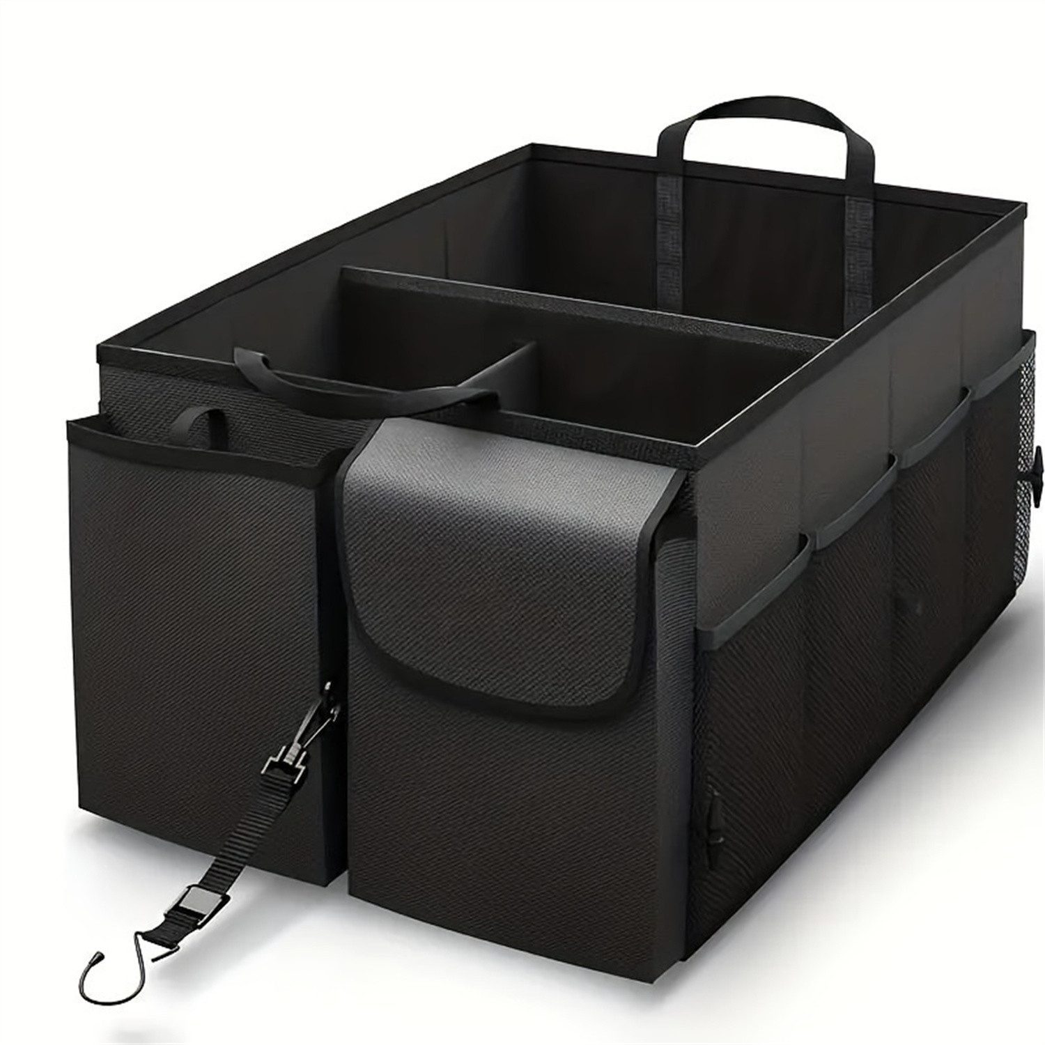 AURIVION Aufbewahrungsbox Auto Kofferraum Organizer für Ordnung & Zubehör (Set, 2 St., Kofferraum Tasche für Auto Zubehör und Einkauf praktisch), Aufbewahrungsbox für Kofferraum, faltbar & platzsparend
