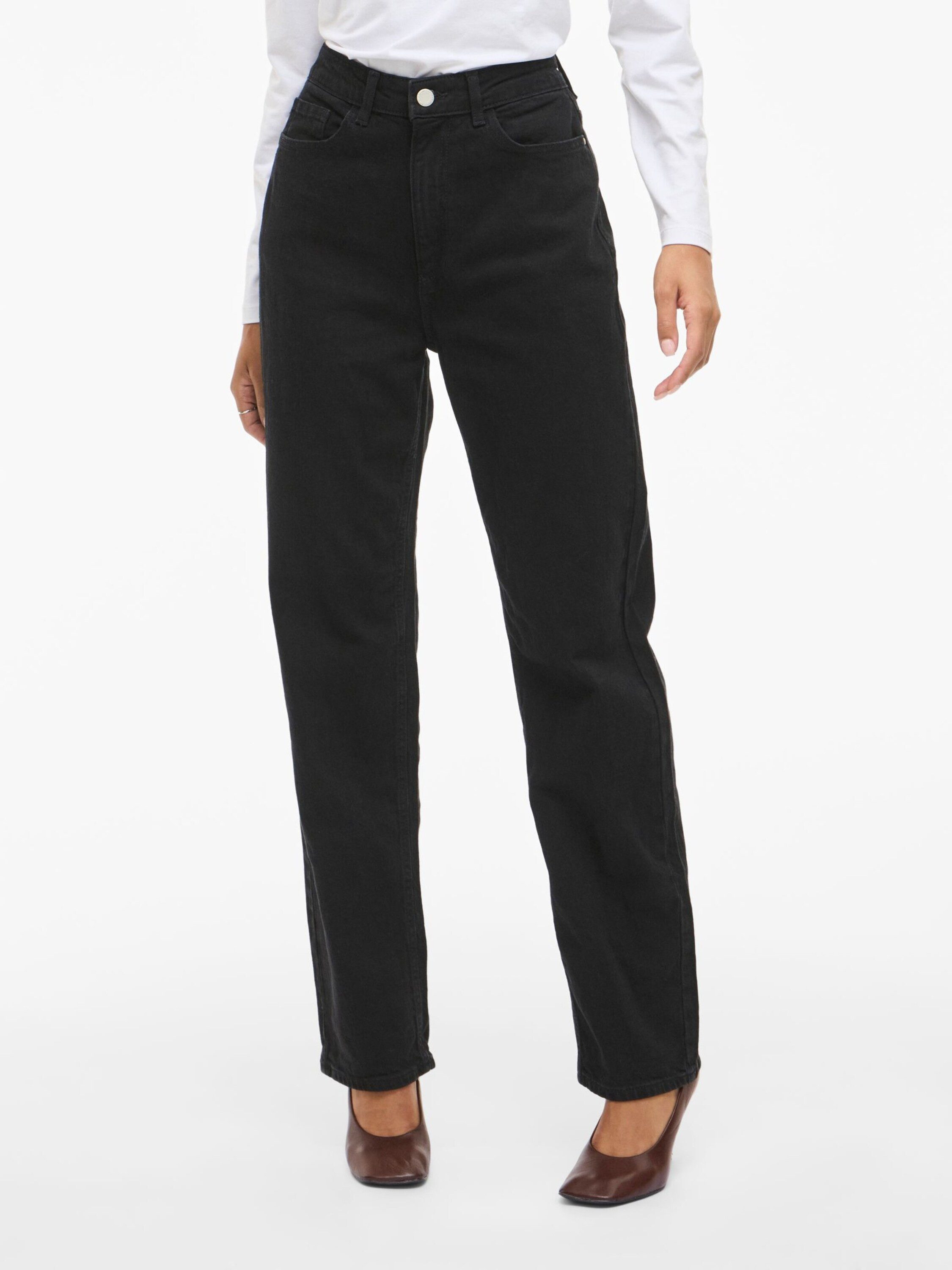 Vila Loose-fit-Jeans VIKelly (1-tlg) Plain/ohne Details