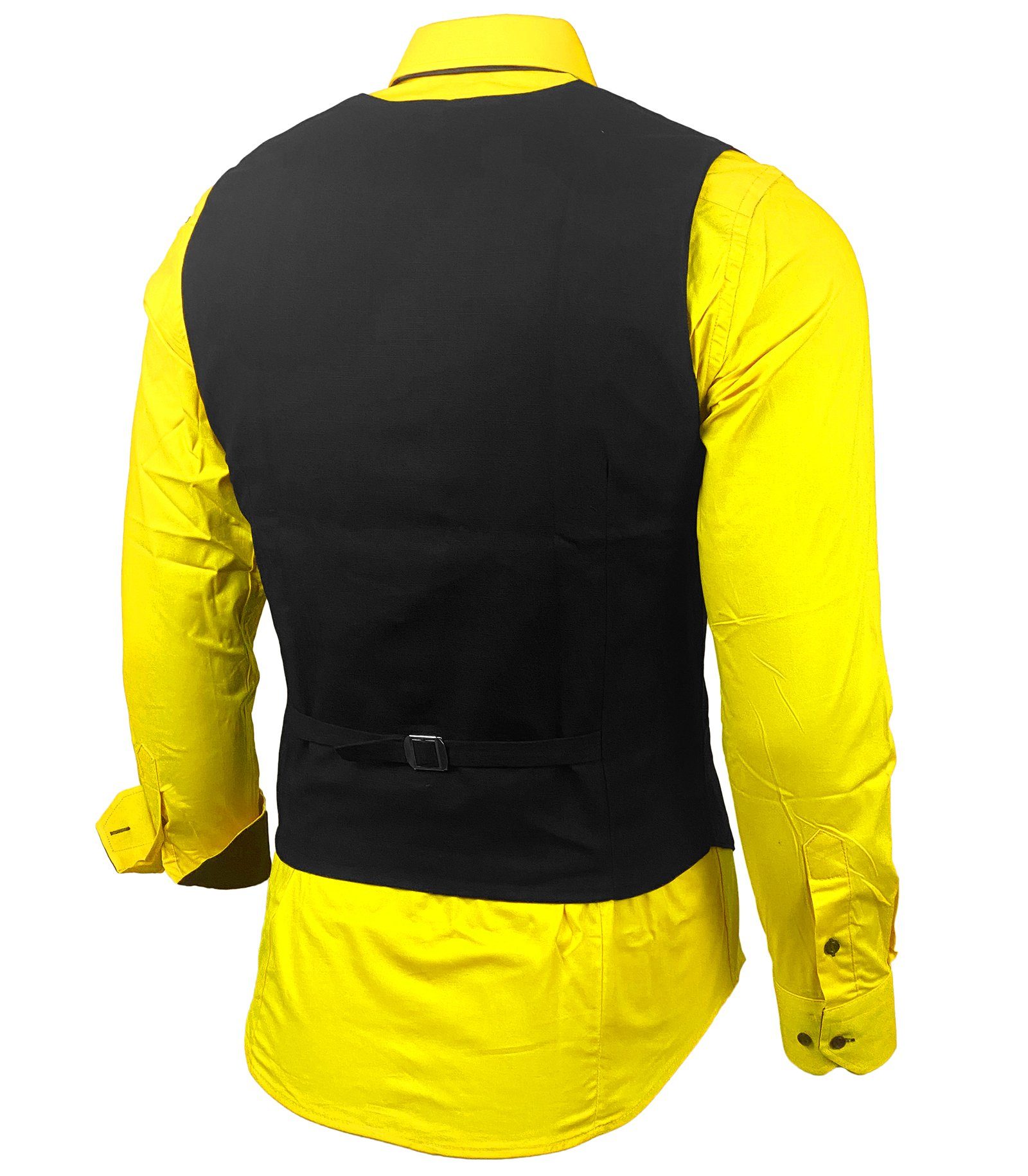 Baxboy Langarmhemd Baxboy Hemd/Weste/Krawatte Set Business Herrenanzug-Set HWKR B-101