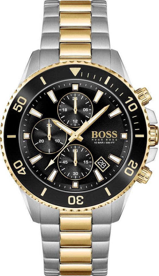 BOSS Chronograph Admiral, 1513908, Gehäuse aus Edelstahl, Gehäuse-Ø ca. 46  mm