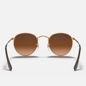 Ray-Ban Sonnenbrille Ray-Ban Round Metal RB3447 9001A5 50 Light Bronze Pink Brown