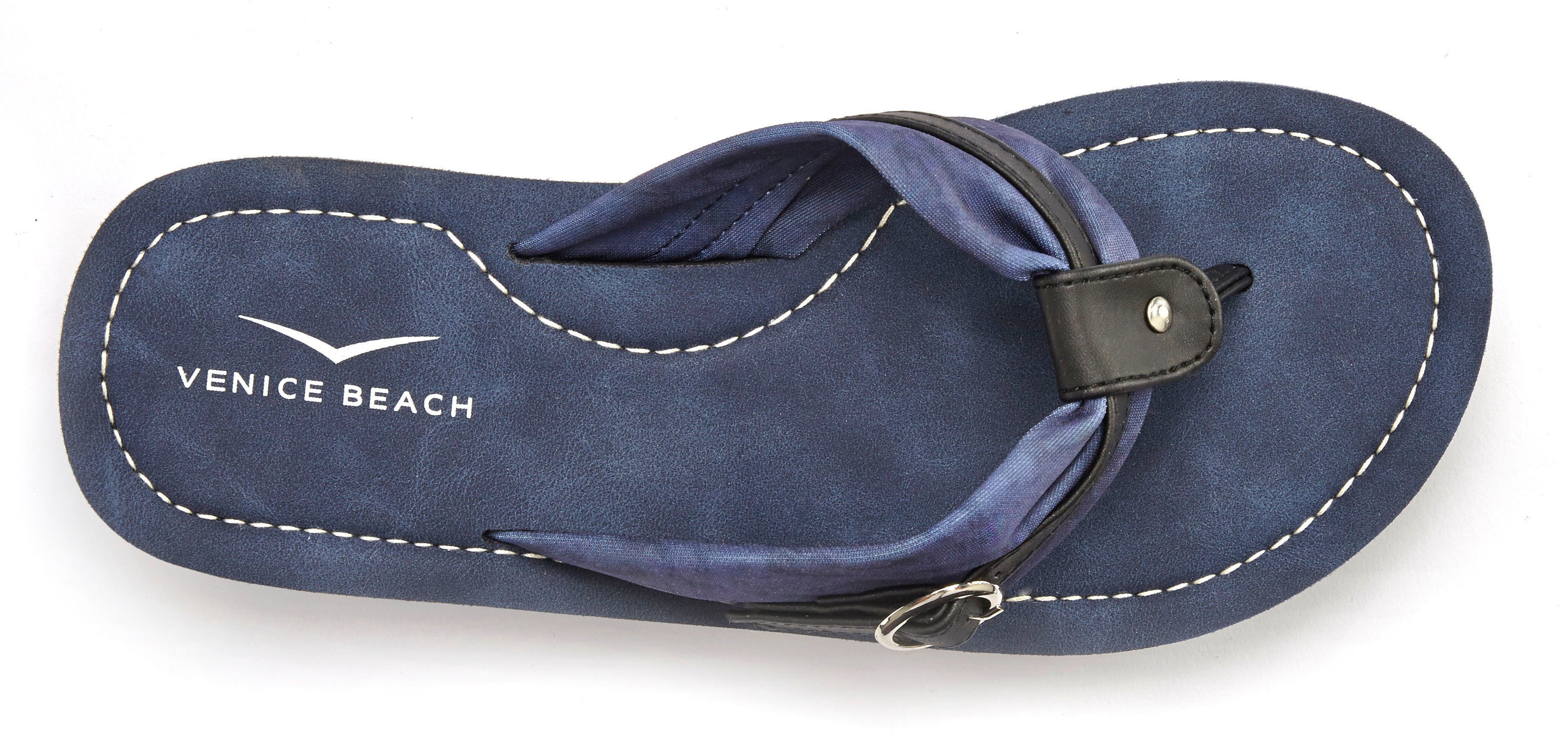 Venice Beach Sandale, Badeschuh, Pantolette, Badelatsche, Flip Flop, Badeschlappe Badezehentrenner Zehentrenner mit wasserabweisender und leichter Sohle VEGAN