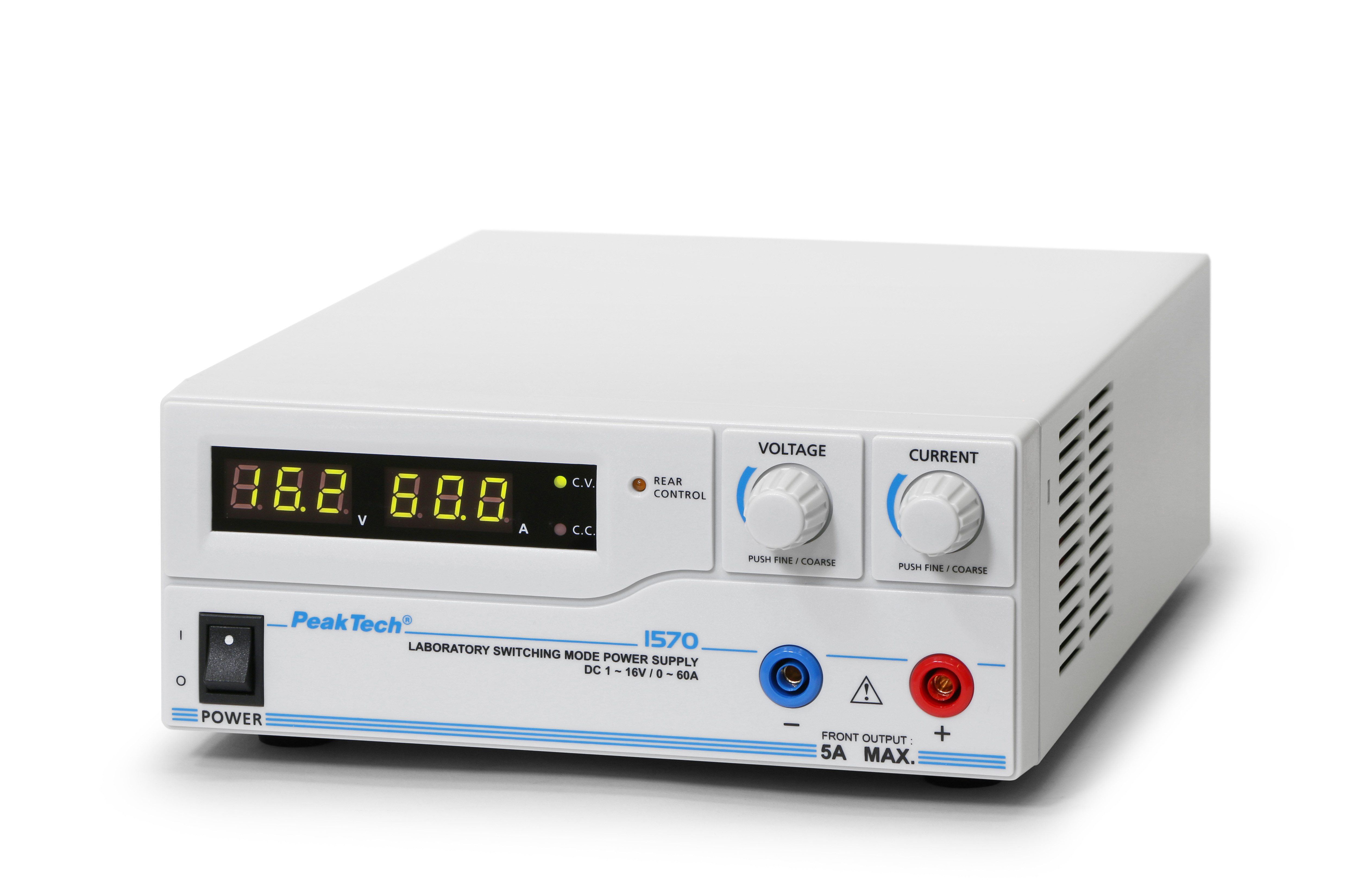 PeakTech Labornetzteil 1-16V / 0-60A DC – Labornetzgerät Labor-Netzteil