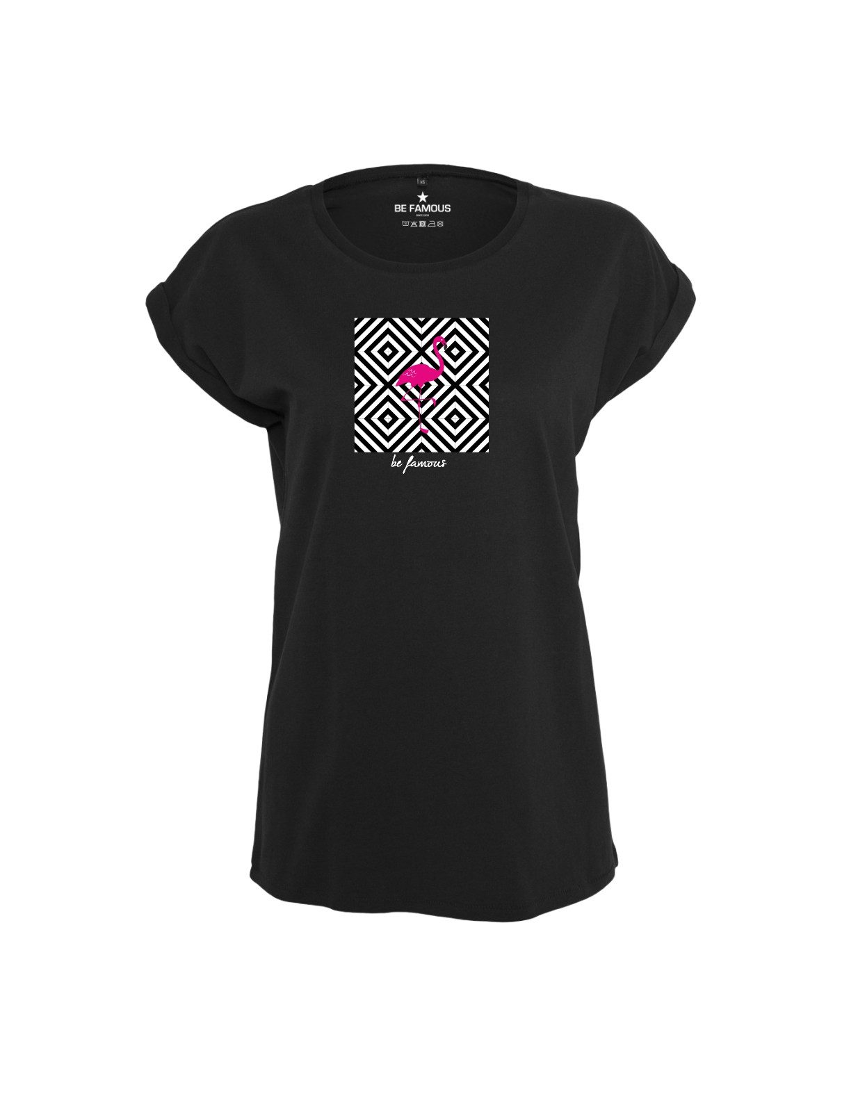 Be Famous Print-Shirt Classic Roll Up ETHNOFLAM (1-tlg., keine)