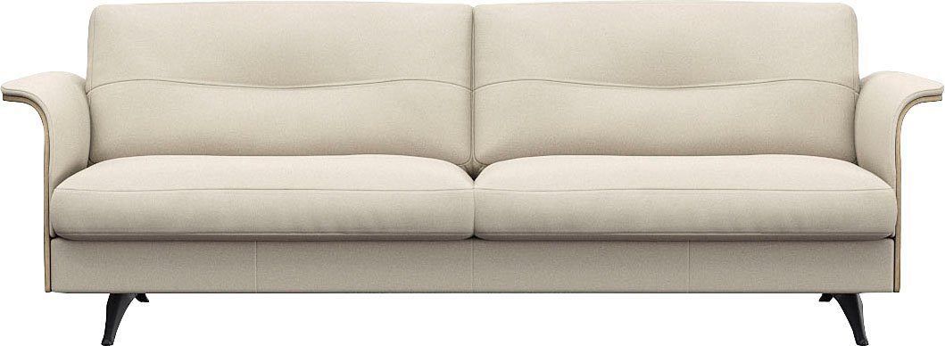 FLEXLUX 3-Sitzer Glow Designsofa, bequem und komfortabel durch hochwertigen Sitzaufbau, Skandinavisches Design, In hochwertiger Verarbeitung