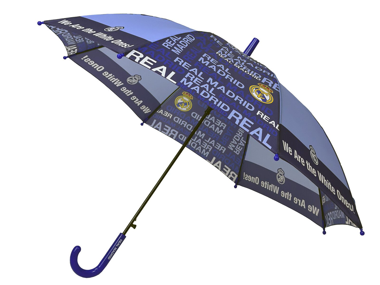 Real Madrid Stockregenschirm - Automatik-Regenschirm für Kinder