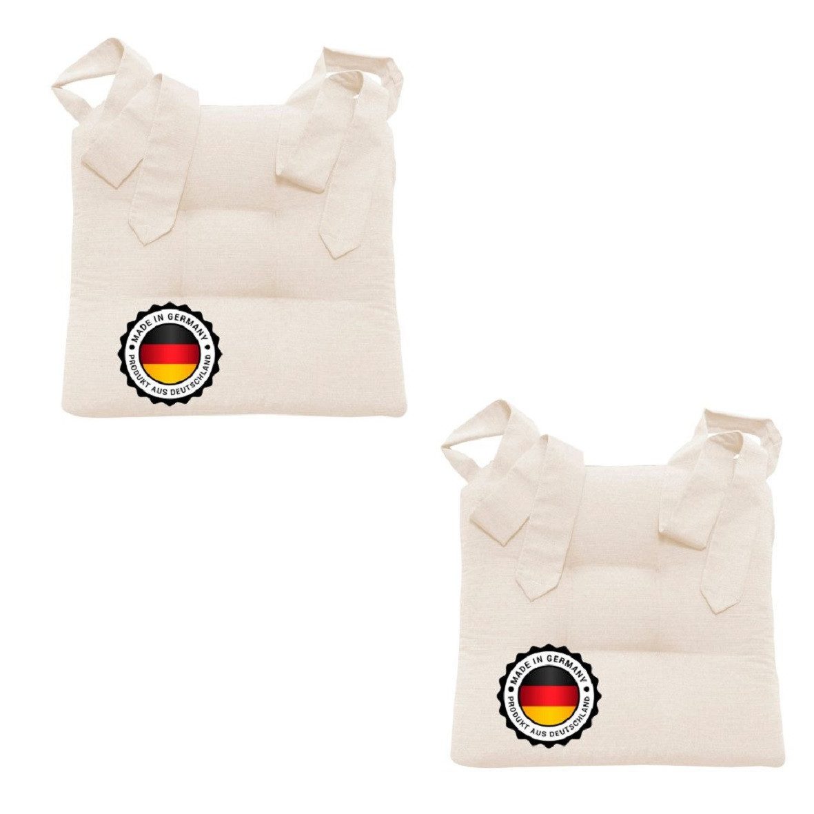 Bonvionn Stuhlkissen Zwei Schleifenband Auflage Polster günstig online kaufen
