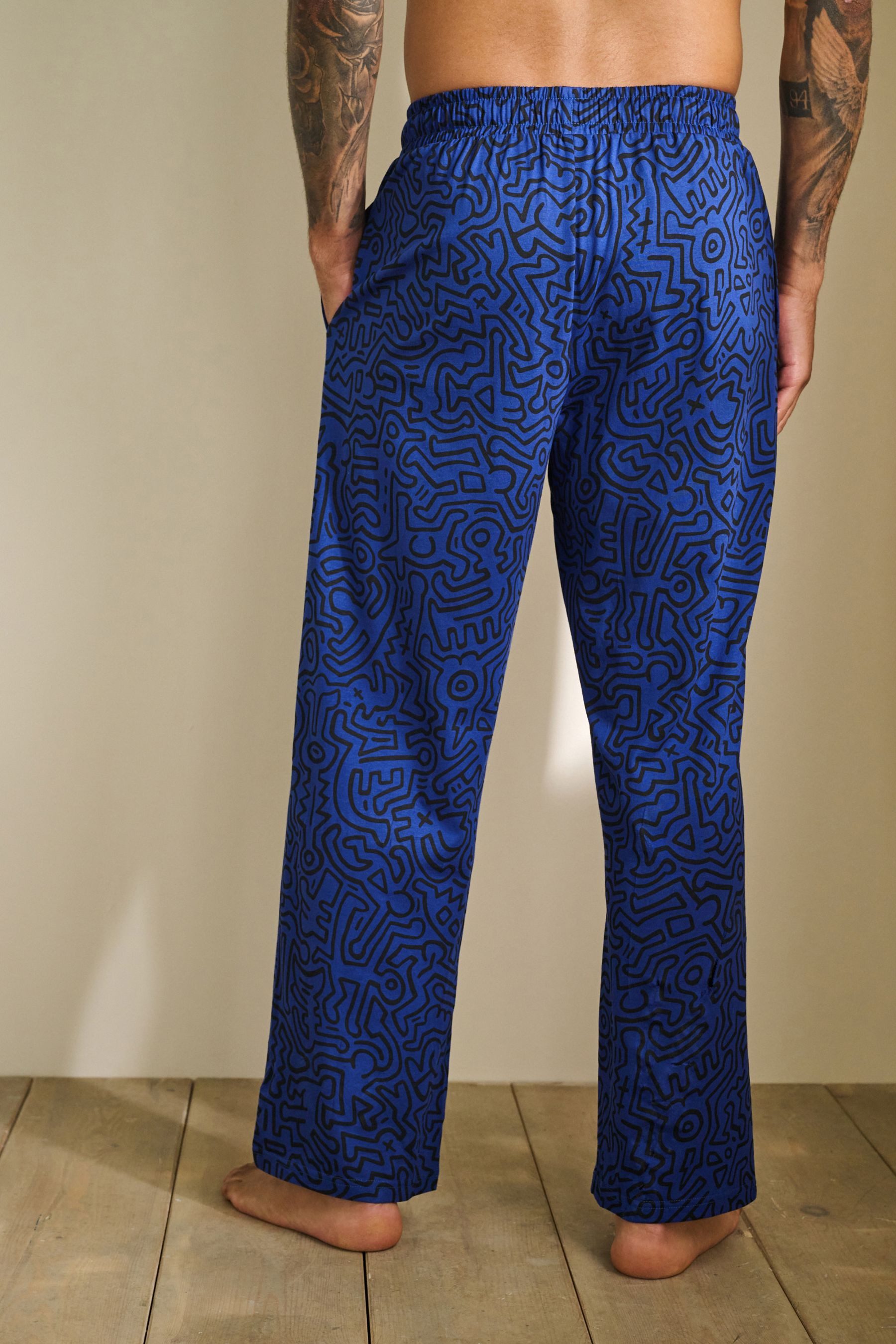 Next Pyjamahose Jersey-Pyjamahose mit Keith-Haring-Print (1-tlg) günstig online kaufen