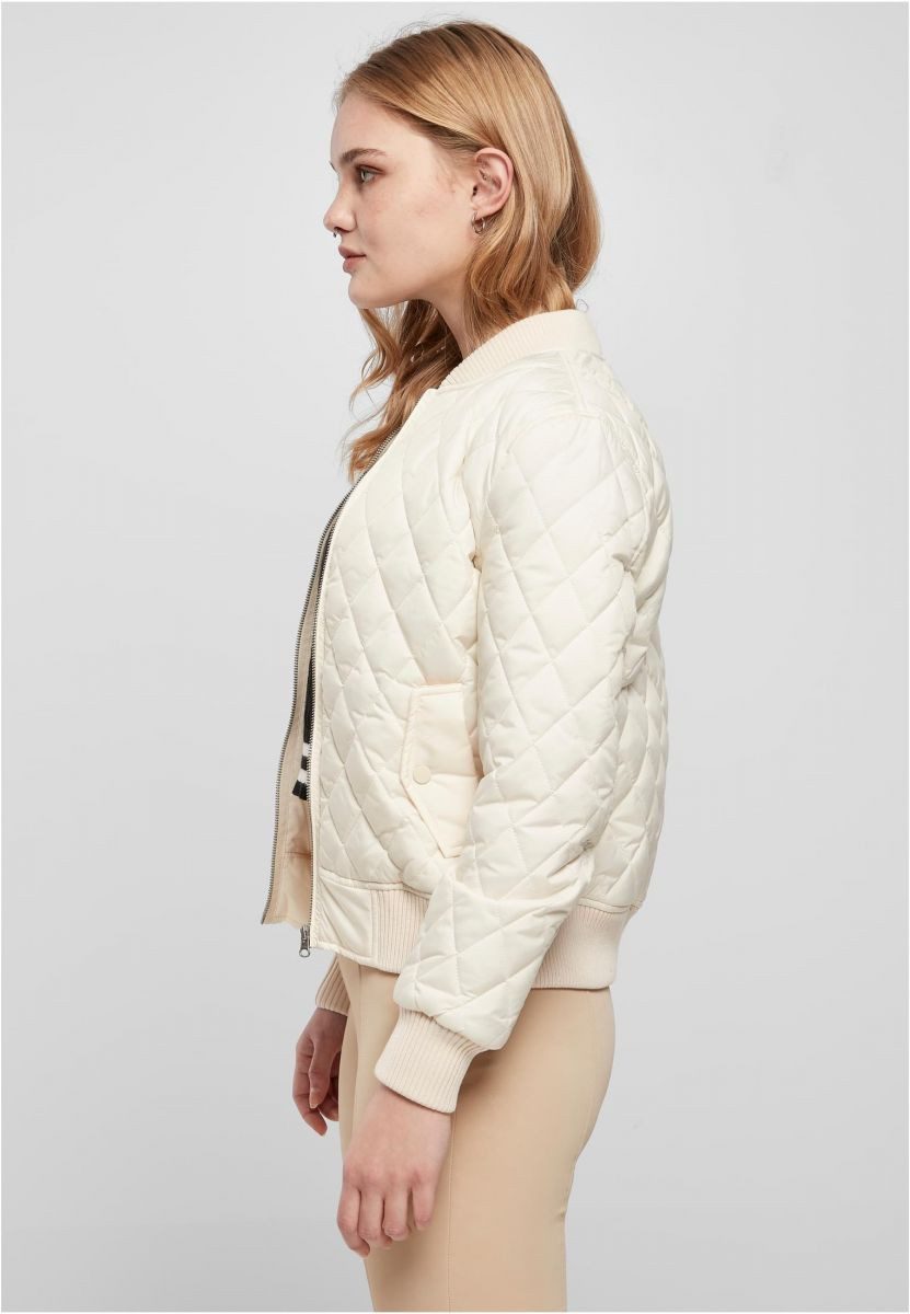 URBAN CLASSICS Outdoorjacke Ladies Diamond Quilt Nylon Jacket Damenjacke