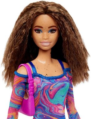 Barbie Anziehpuppe Fashionistas mit gekrepptem Haar und Sommersprossen