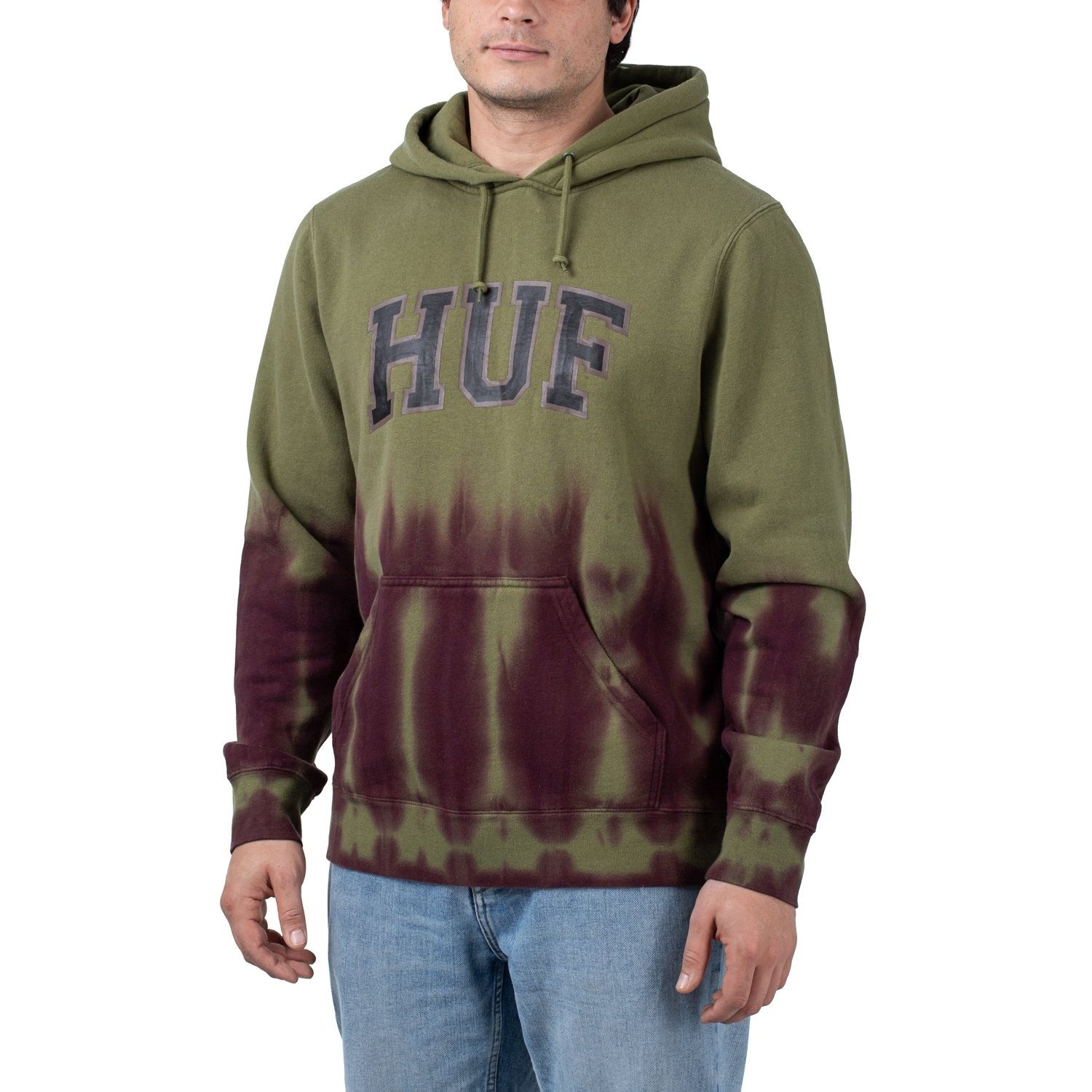 HUF Hoodie HUF Hartford Tiedye Hoodie Olive