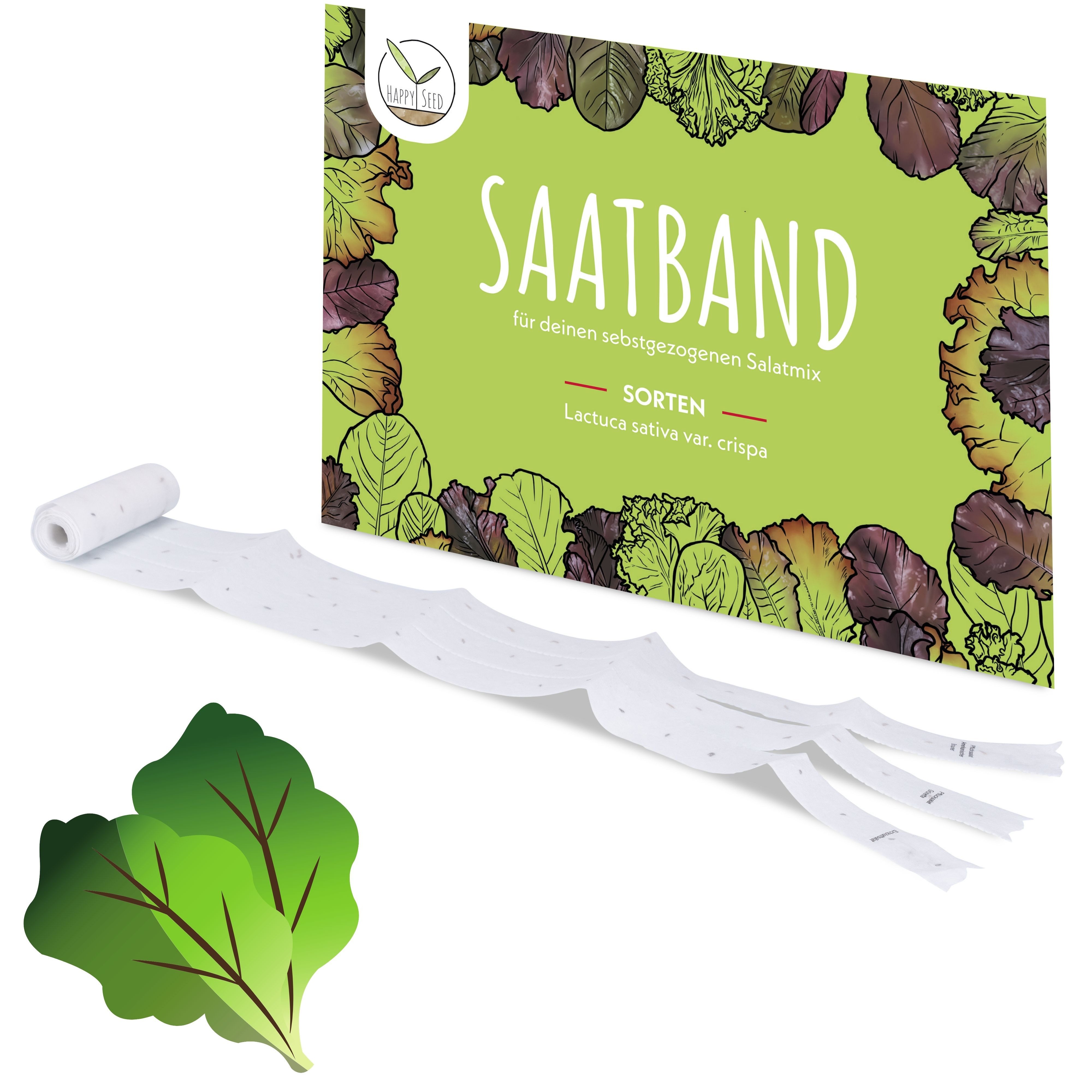 HappySeed Gemüsesamen 5m Saatband mit Salat Mix Samen - Lactuca sativa var. günstig online kaufen