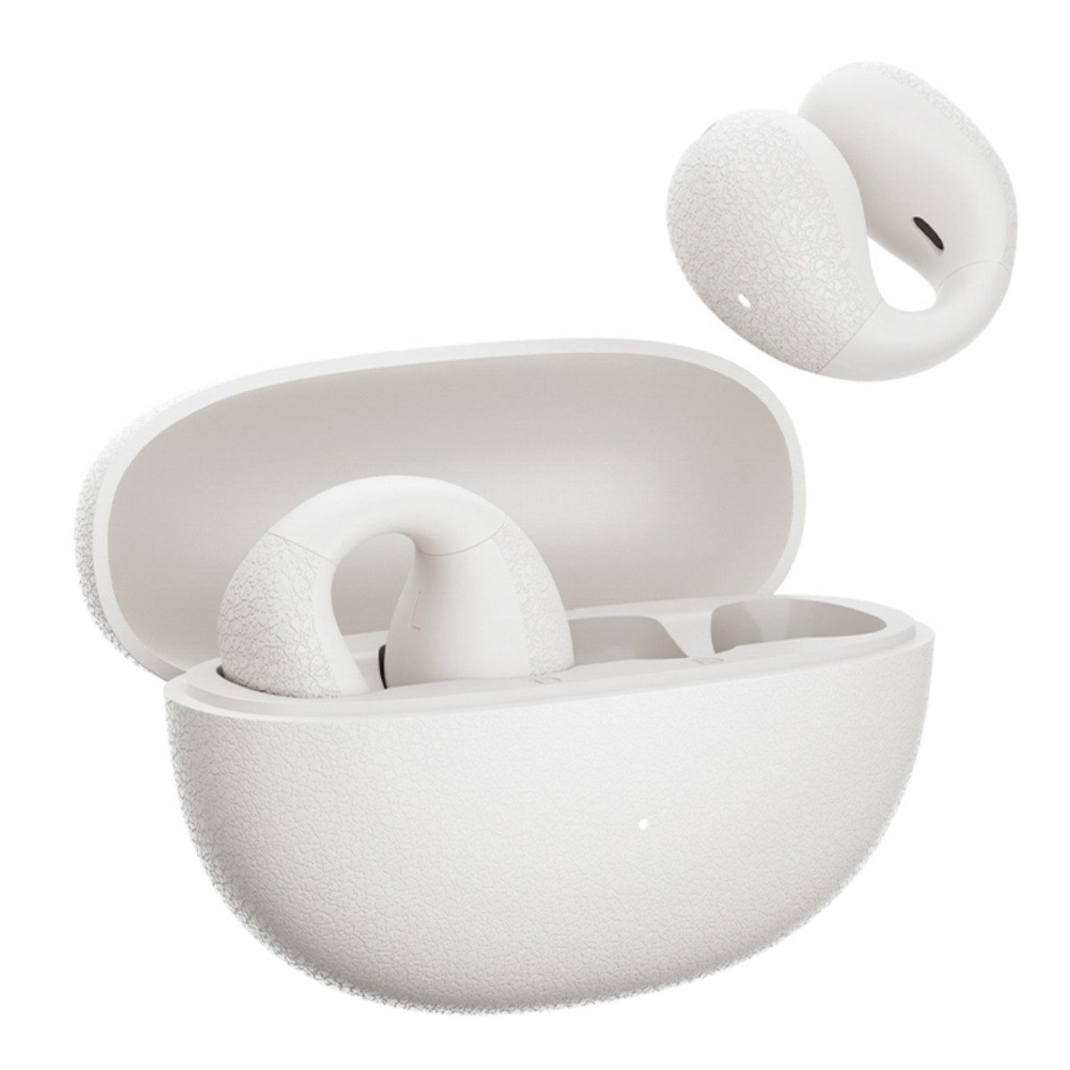 QCY CT01 Bluetooth-Kopfhörer (Sprachassistenten kompatibel, Bluetooth, Offenes OWS Clip-On-Design mit ENC für klare Gespräche)