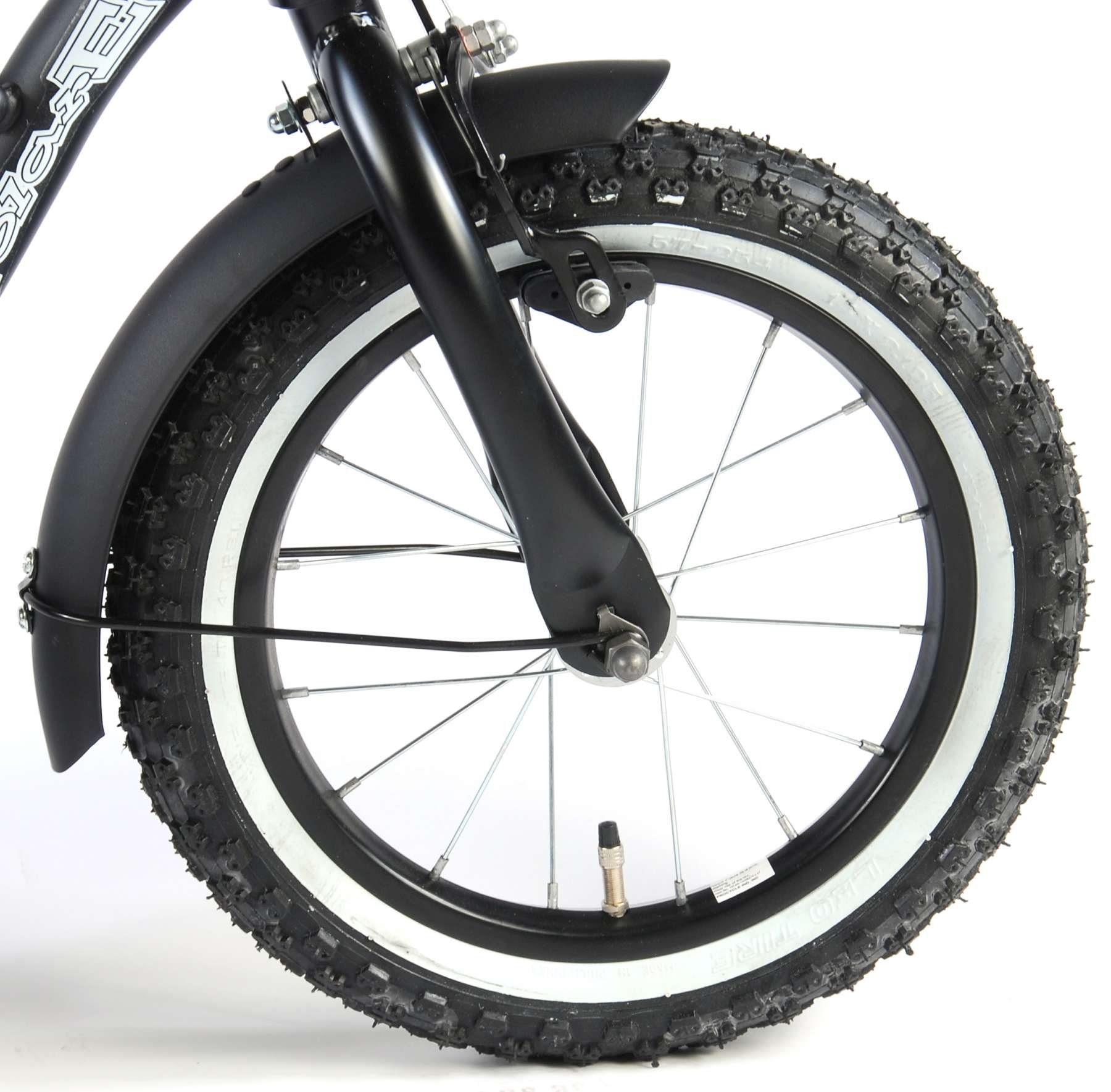 TPFSports Kinderfahrrad Volare Cruiser 14 Zoll Rücktritt und Handbremse, 1 Gang, (Jungsfahrrad - Jungen Kinderrad - ohne Schaltung - Sicherheitsgriffe), Jungs Fahrrad - Kinder Fahrrad 14 Zoll mit Stützräder - Schwarz