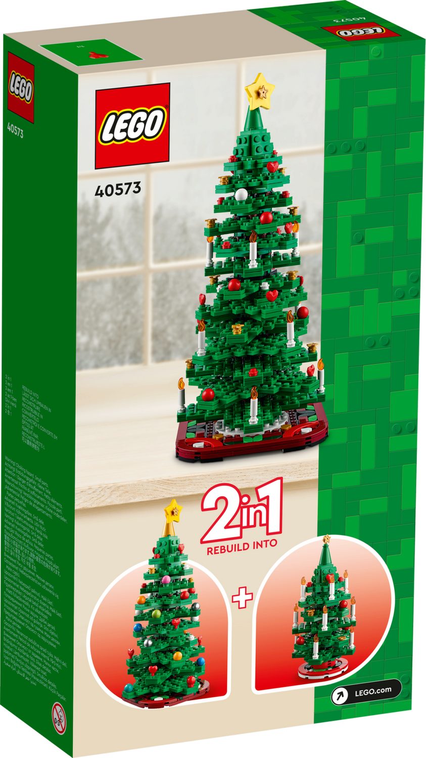 LEGO® Iconic Weihnachtsbaum Konstruktionsspielsteine, (Weihnachtsbaum, Klemmbausteine), Made in Europe