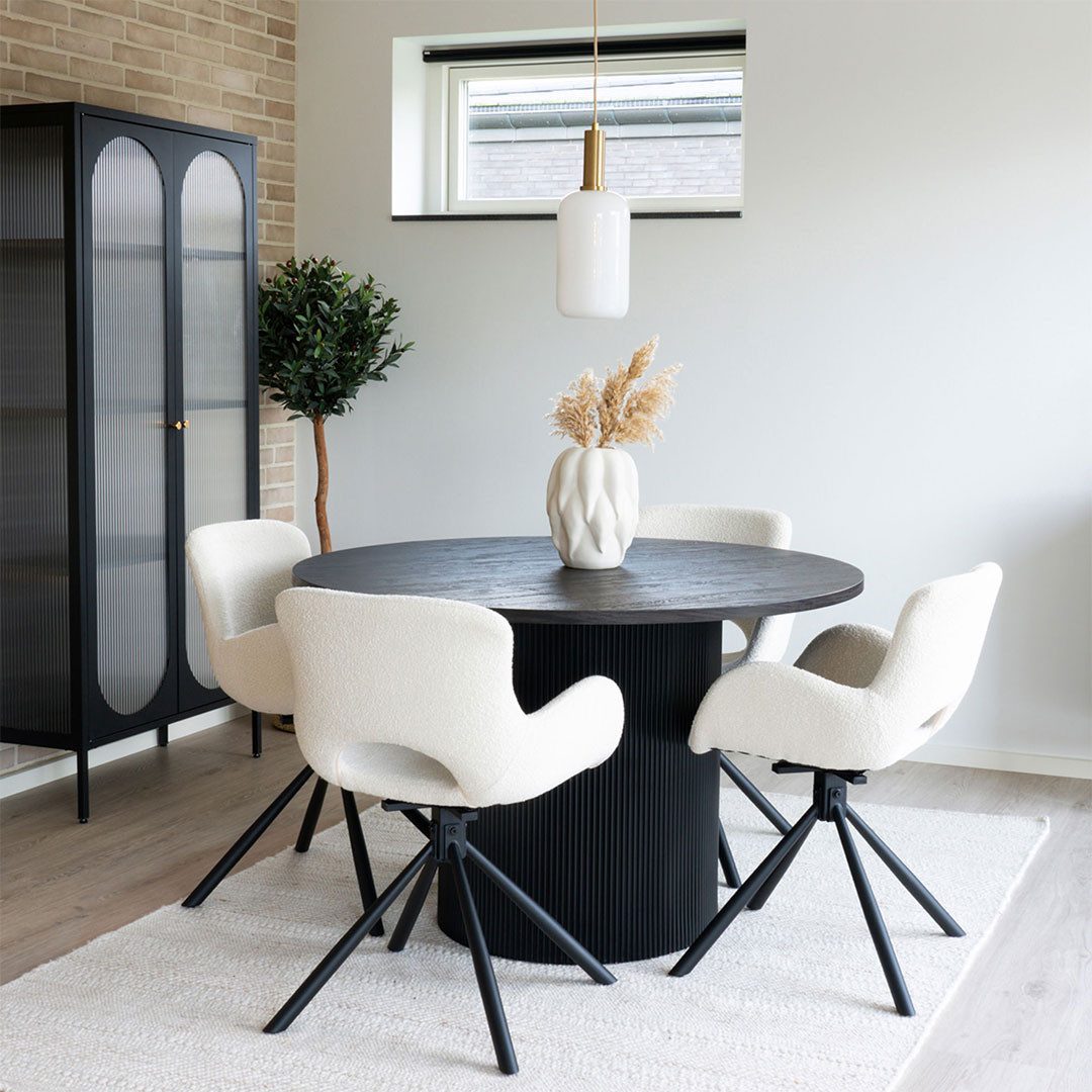 House Nordic Esstisch Boavista Esstisch Ø120cm dunkelbraun.