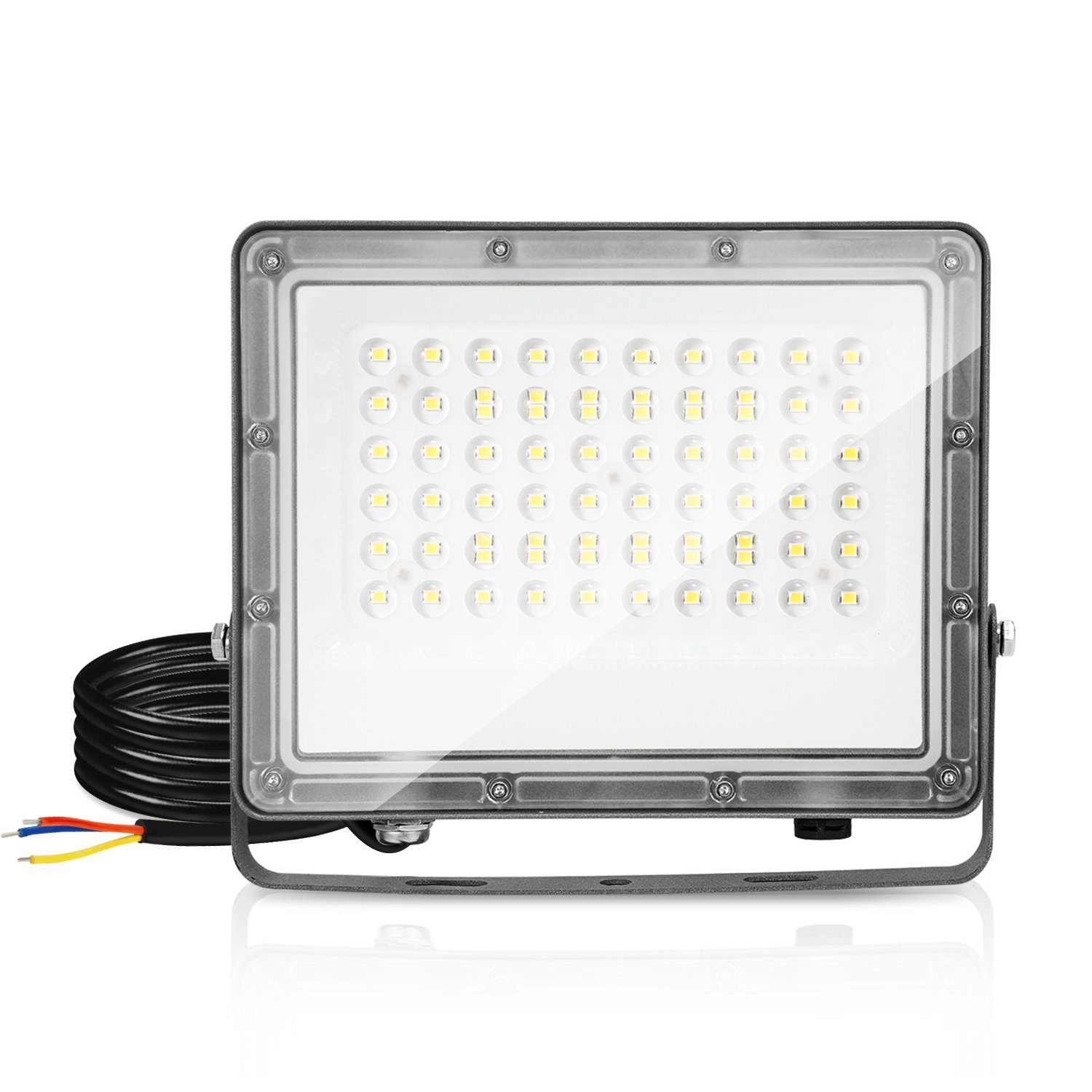 Lospitch LED Flutlichtstrahler 50W LED Fluter Außen Strahler Scheinwerfer Flutlicht Lampe Leuchte, Außenstrahler