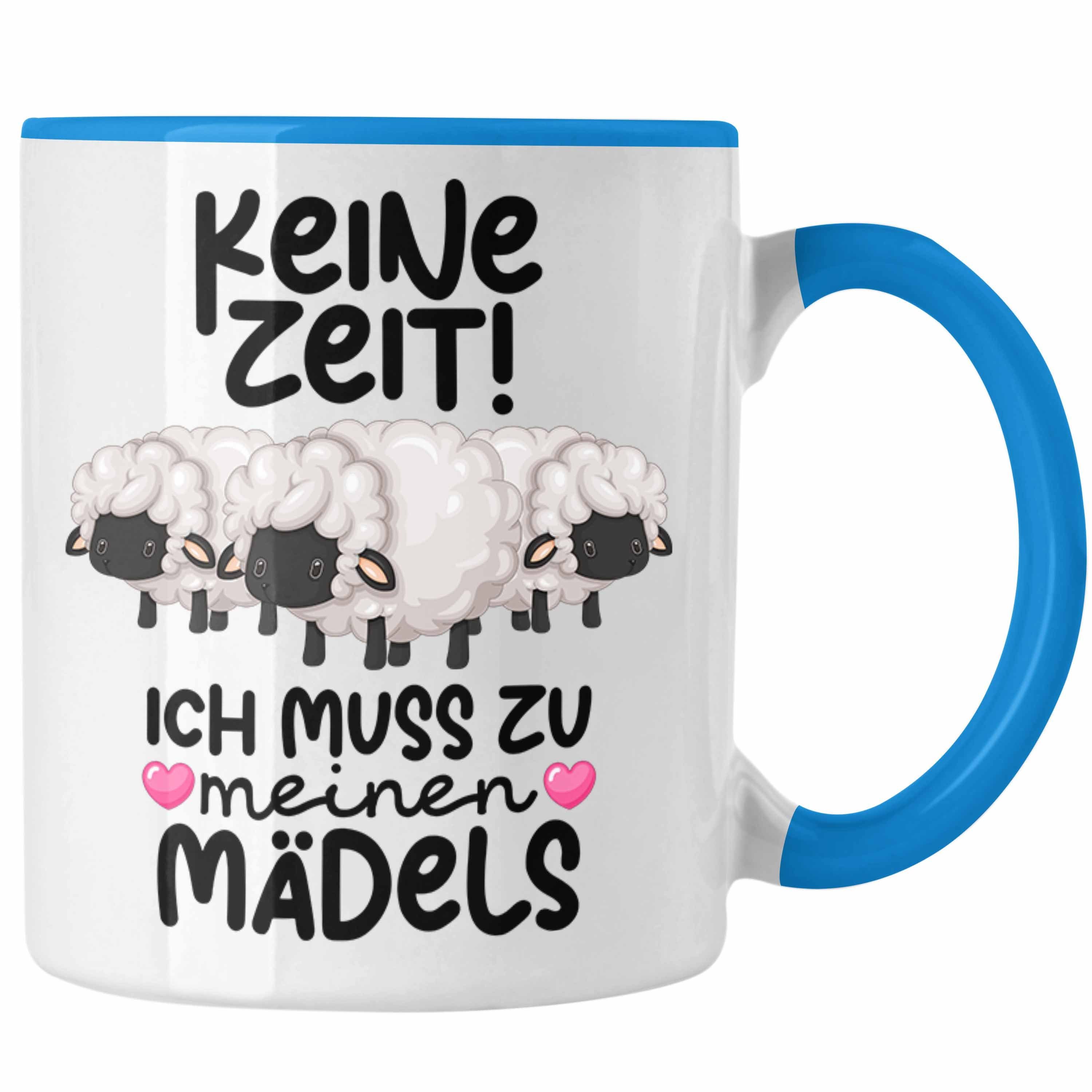 Blau M Schaf Meinen Ich Zeit Muss Keine Trendation Schafhirte Zu Tasse Hirtin Tasse Geschenk