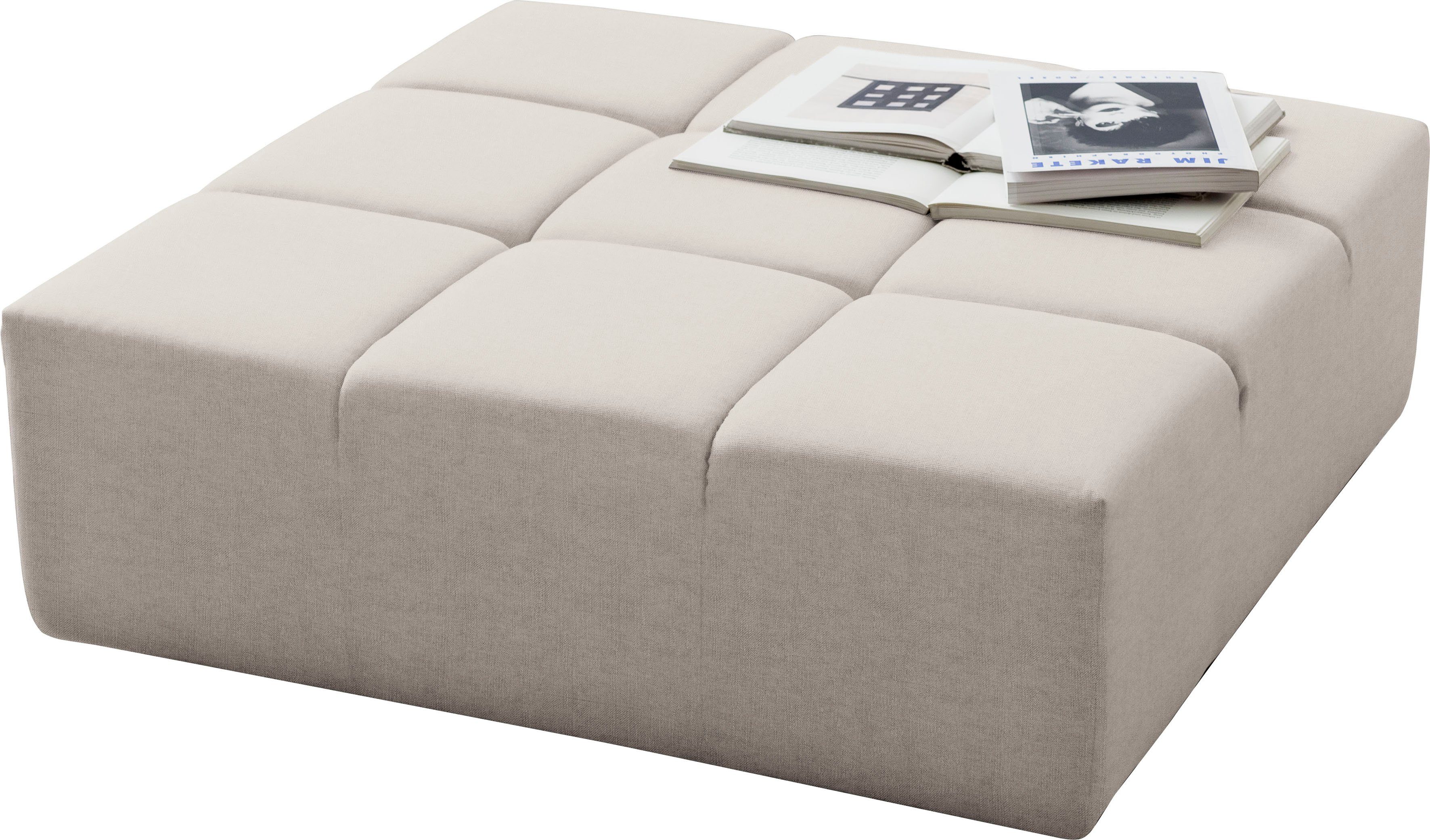 Home affaire Polsterhocker Ancona, passend zur "Ancona"-Polsterserie, auch in Cord + Easy Care. Reduzierter Preis € 499,99. Unverbindliche Preisempfehlung € 780,00