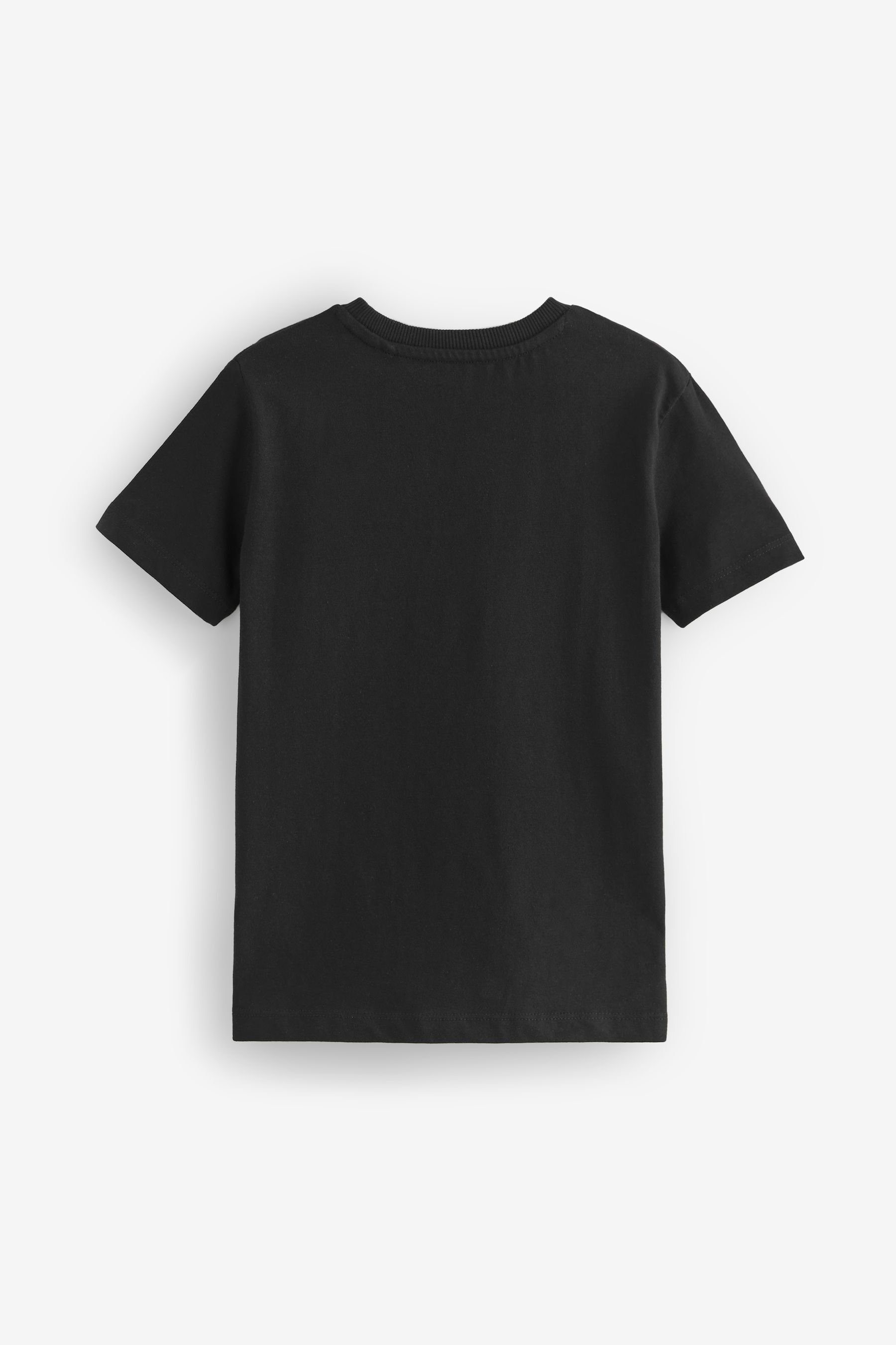 Next T-Shirt Grafik-T-Shirt (1-tlg) Black/Gold Headphones