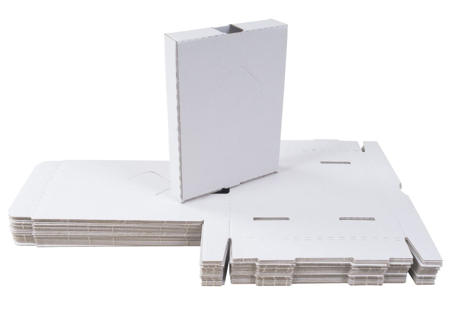 BURI Aufbewahrungsbox 25 Kartons 185x135x35 Versandkarton Faltkarton Großbr günstig online kaufen