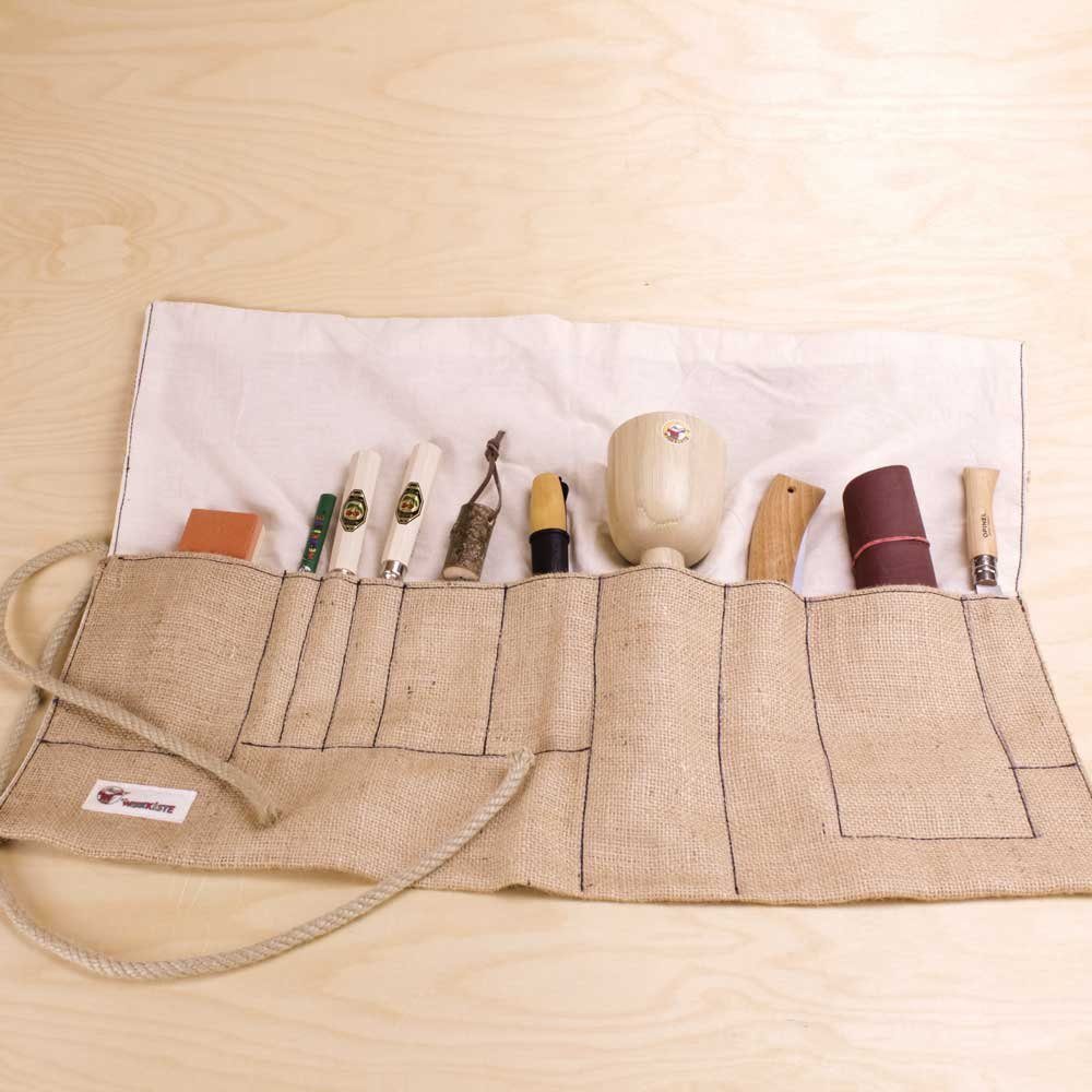 Die Werkkiste Spiel-Werkzeugstation Die Werkkiste - Werkdachs' Grosses Schnitzset in der Rolltasche