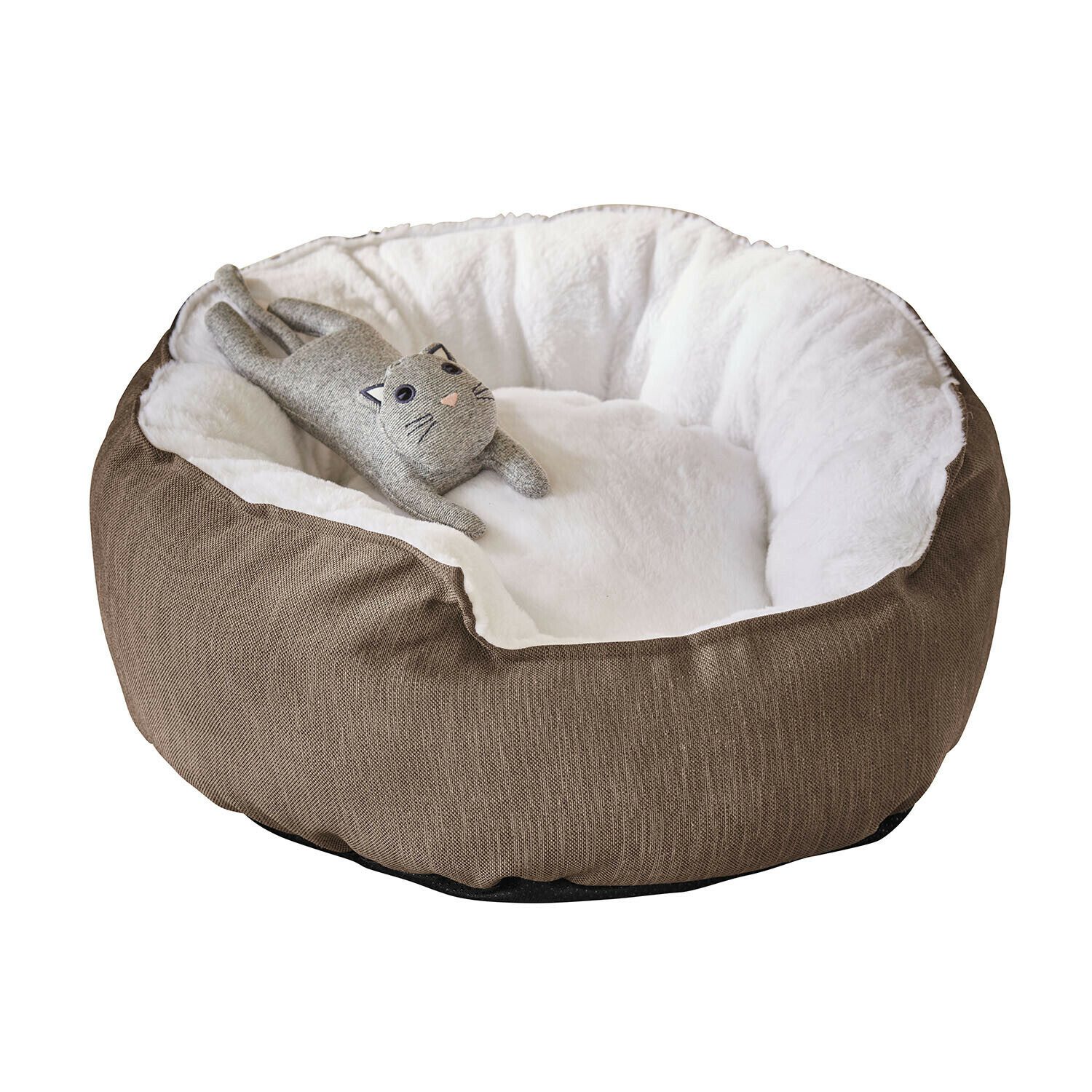 Mirabeau Hundebett Bett für Haustiere Camérelle braun/weiß