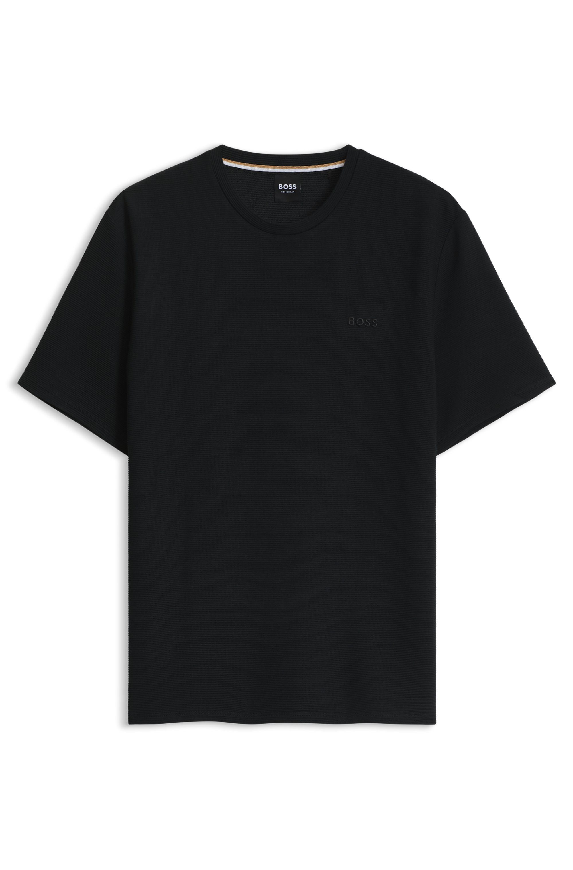 BOSS T-Shirt aus Ripp-Qualität, regular fit, Rundhals – Bild 5 von 5