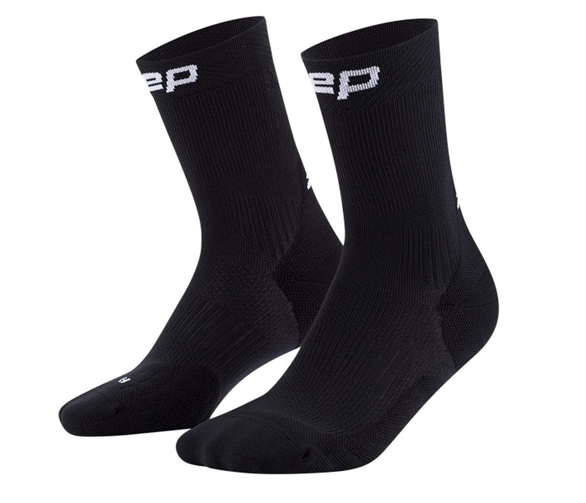 CEP Laufsocken Herren Laufsocken RUN COMPRESSION SOCKS MID CUT 5.0 WP8CR 301 BLACK