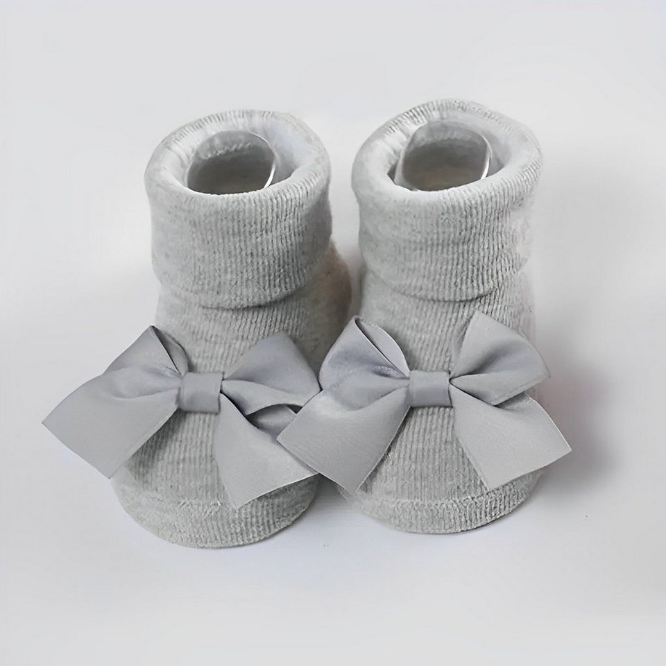 Matissa & Dad Neugeborenen-Geschenkset Süßes Baby Mädchen Stirnband und  Socken Geschenkset für Neugeborenen (Set, 1x Stirnband, 1x Socken)