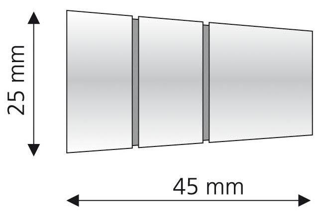 Gardinen, Gardinenstangen Concav schwarz für 16 mm Ø Rille, (Set, mit 2-St), Liedeco, Gardinenstangen-Endstück