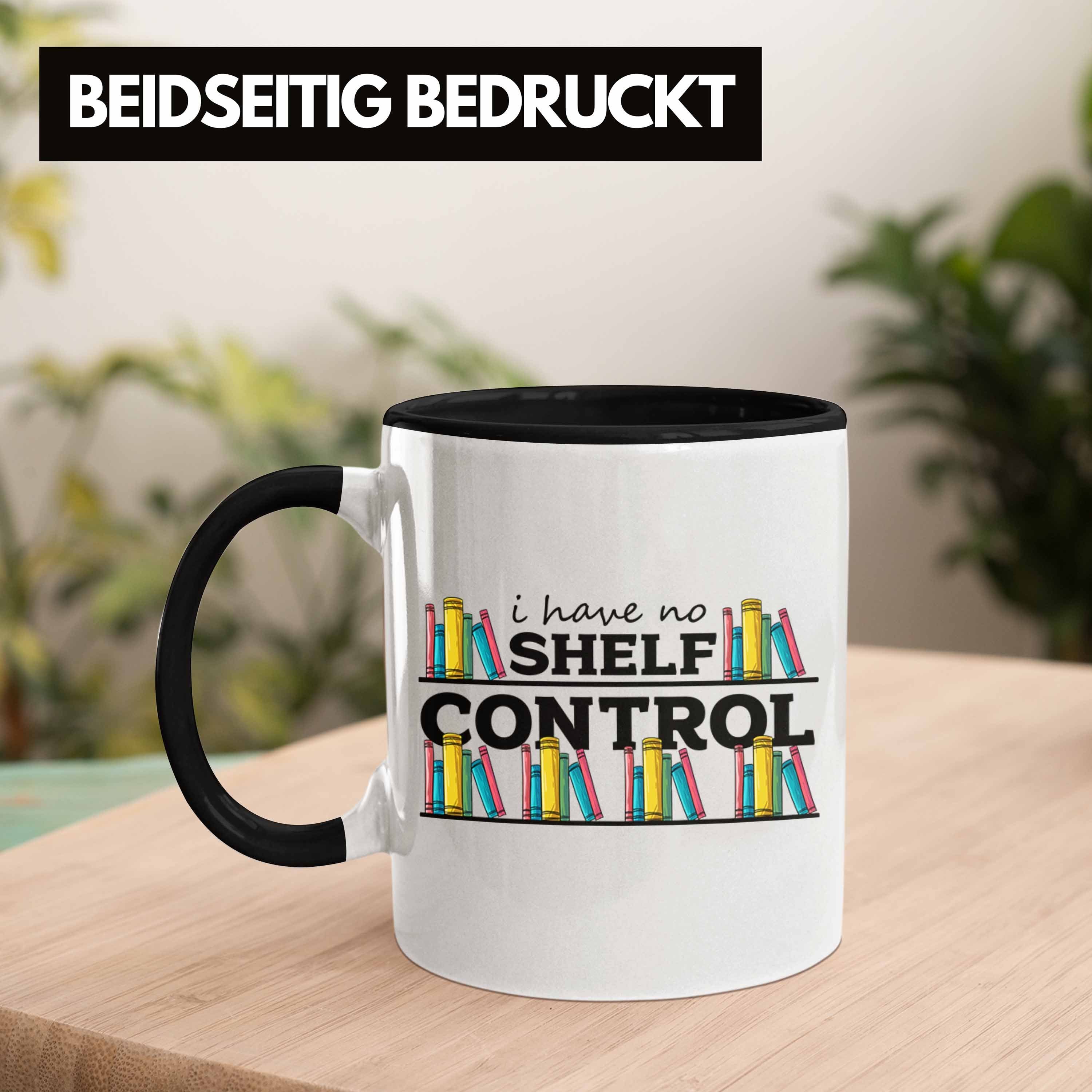 Lesen Leseratte Tasse Schwarz Trendation Geschenk Lustige Tasse Leseratte für Bücherliebhaber