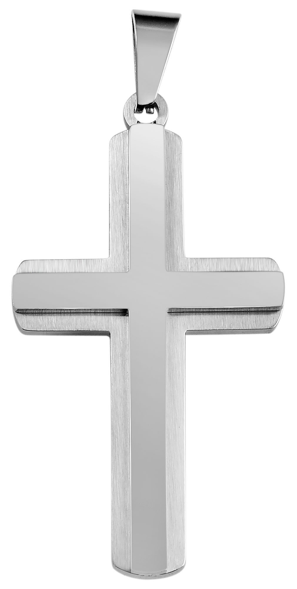 Kettenanhänger Anhänger – Kreuz Kreuzanhänger aus Edelstahl