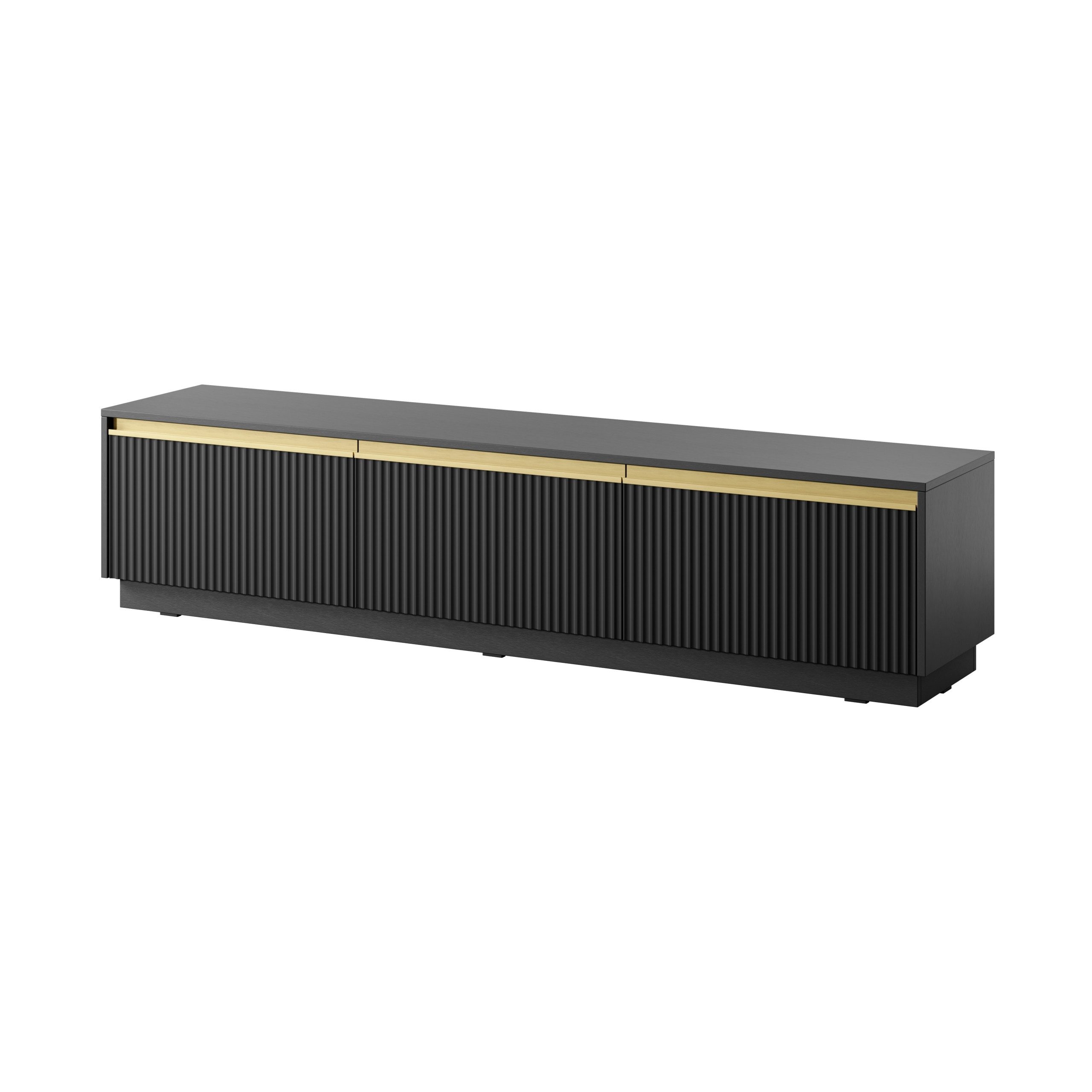 Masseno Lowboard Masseno TV-Schrank MAESTRO 180x39x42 cm schwarz