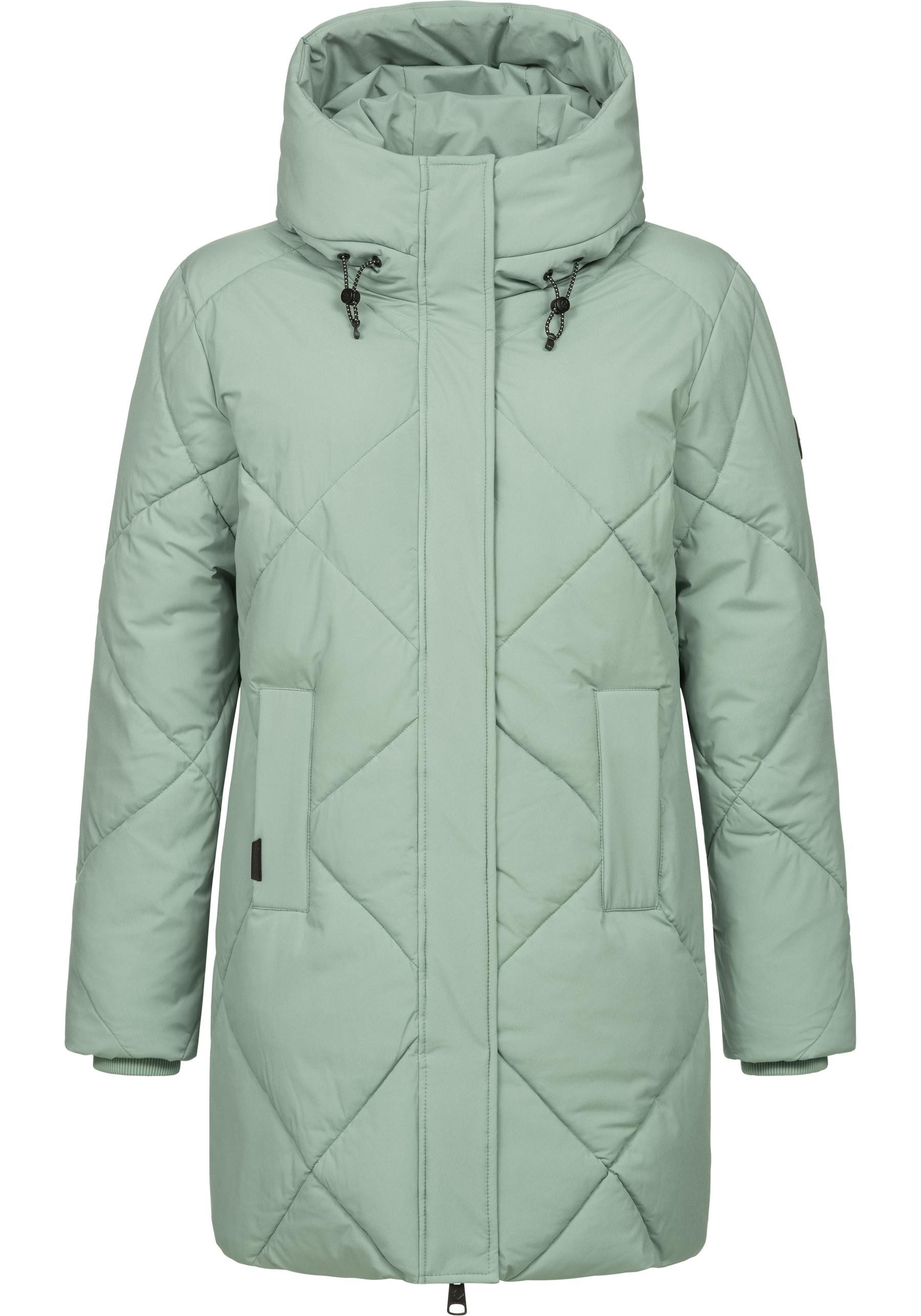 Ragwear Steppmantel Diamanta Wasserdichter Damen Kurzmantel mit Kapuze günstig online kaufen