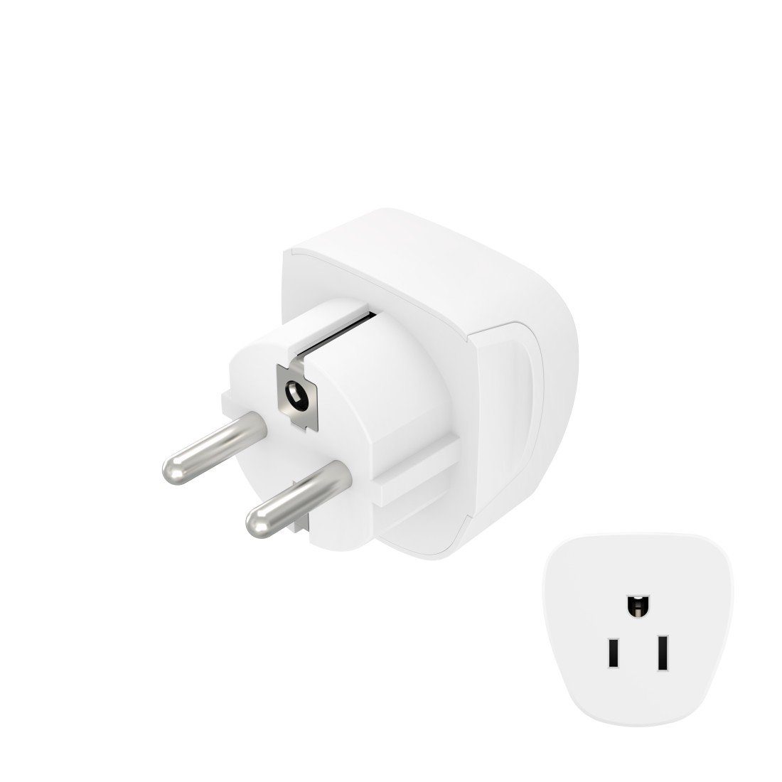 Reiseadapter Reisestecker Typ A und Typ B, 3-polig, Amerika und Kanada Reiseadapter