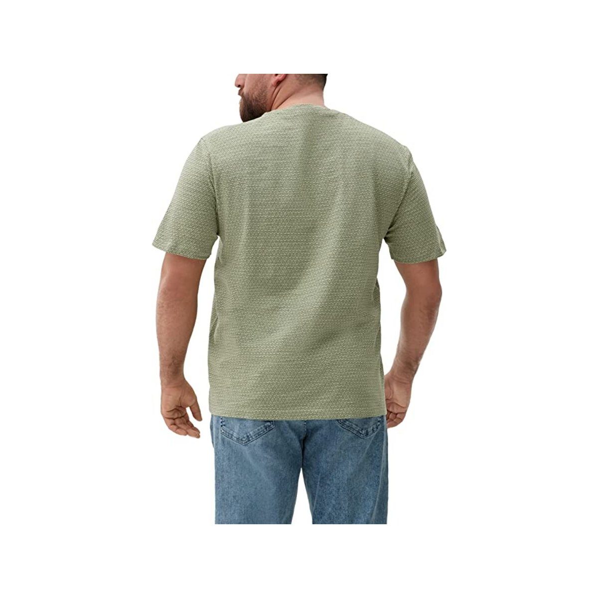 grün textil s.Oliver (1-tlg) T-Shirt passform