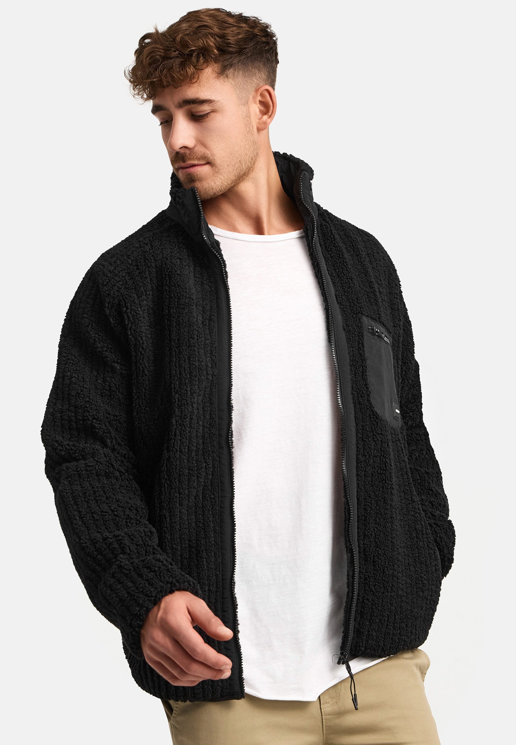 Indicode Strickfleecejacke Herren INScotts Fleecejacke Herrenjacke innovati günstig online kaufen