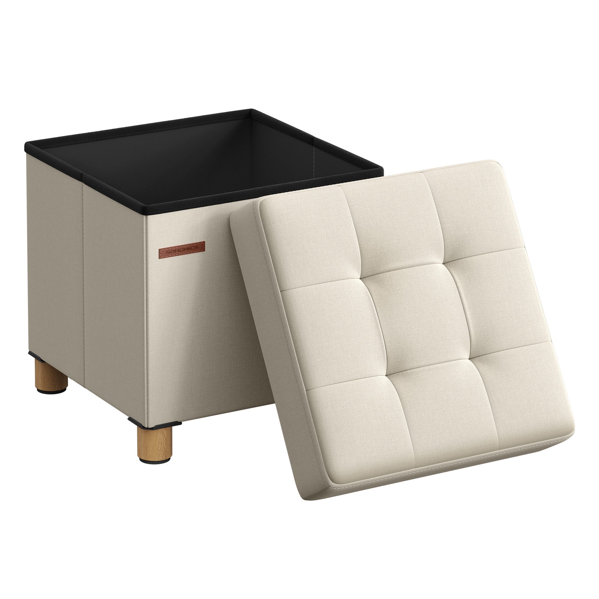 SONGMICS Sitzhocker, mit Stauraum, Schuhbank, klappbare Sitztruhe, Fußbank, günstig online kaufen