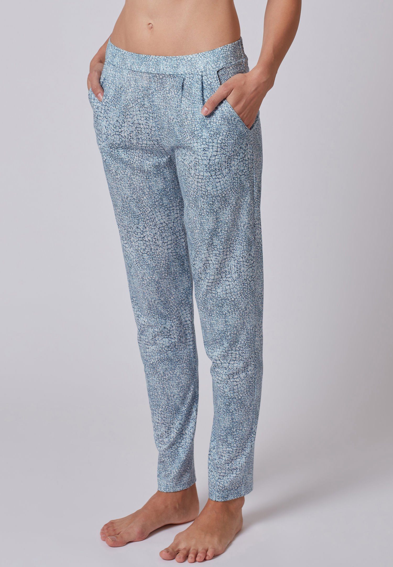 HUBER Pyjamahose Damen Schlafanzughose Homewear (1-tlg) Modisches Design