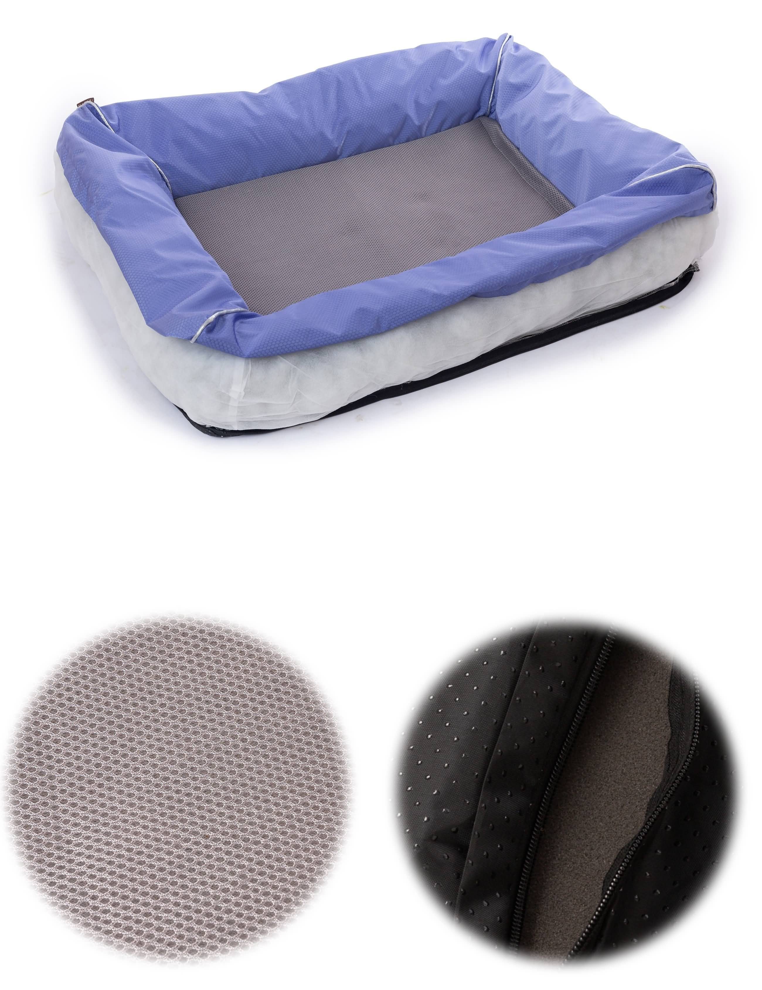 M-Diamant Hundematte Hundebett Hundesofa Katzenbett Waschbar Rutschfest 6 Farben 3 Größen, 100 % Polyester, Abnehmbarer, waschbarer Bezug