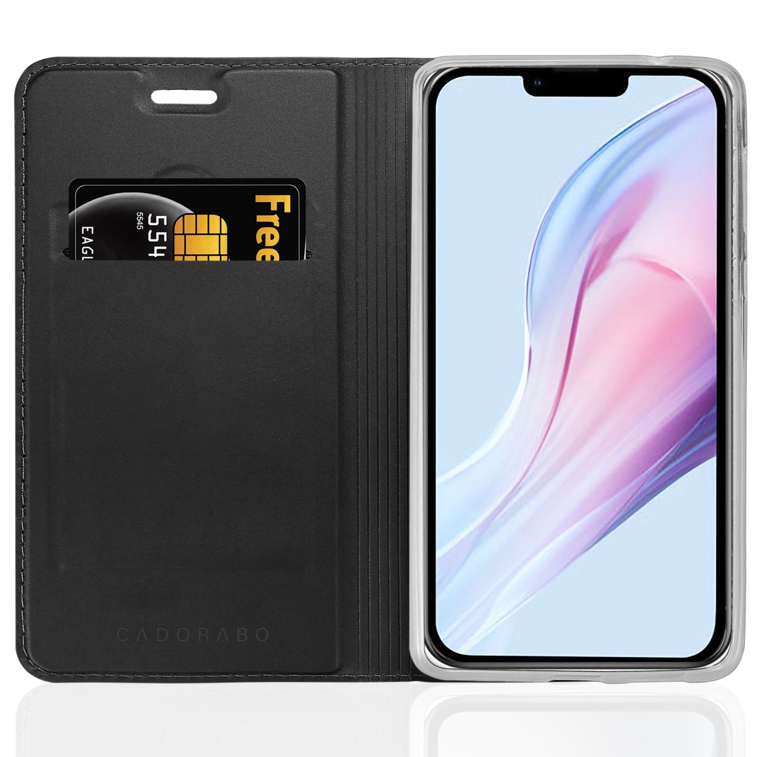 Cadorabo Handyhülle für iPhone 13 MINI Hülle Apple iPhone 13 MINI, Schutzhülle Hülle mit Standfunktion, Magnetverschluss und Kartenfach
