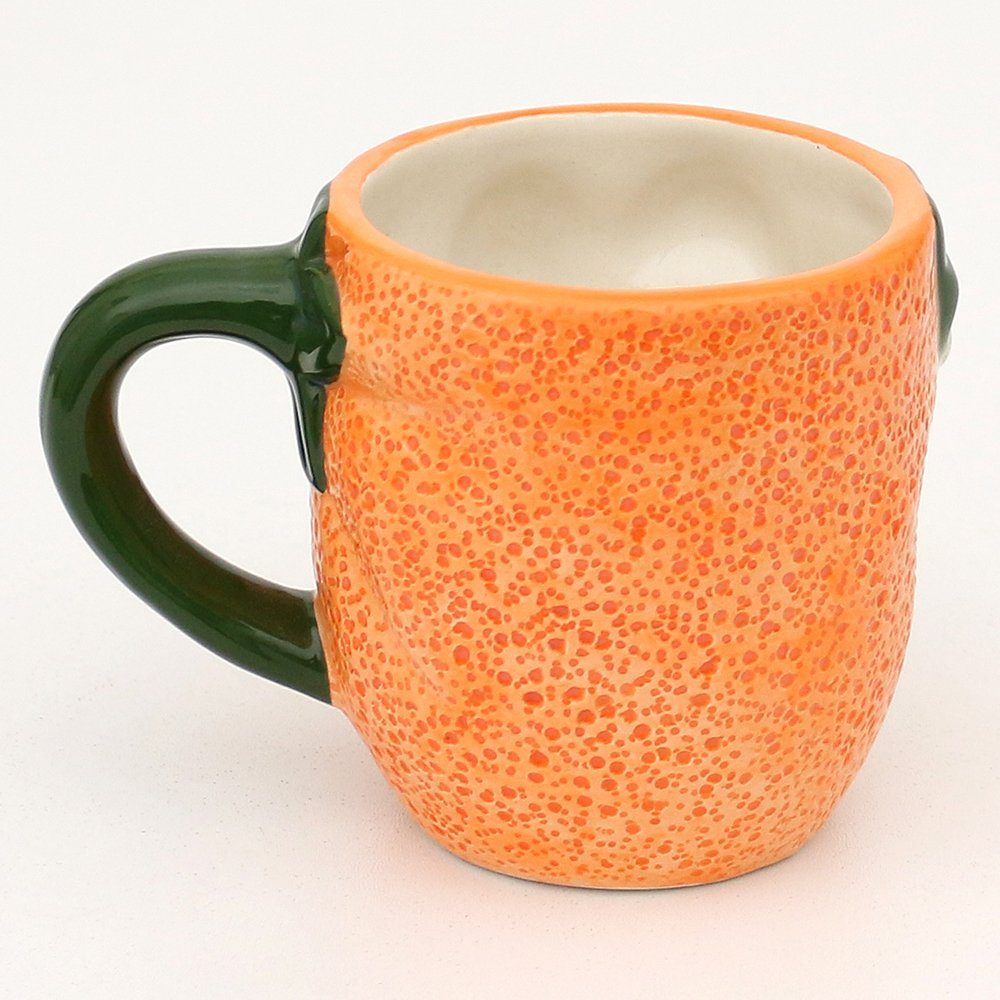 x Tasse Kaffeebecher - Dekohelden24 H/Ø: Größe Orange 12 cm, als Keramik Tasse 9 Dolomite