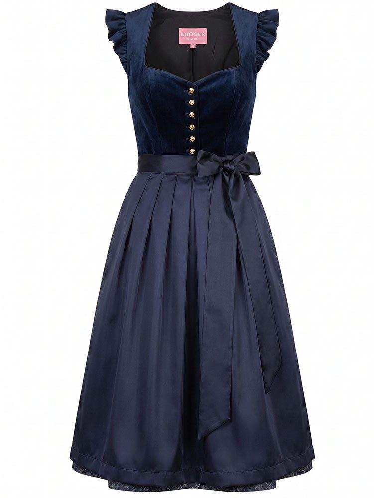 Krüger Madl Dirndl Dirndl Melora 70cm Länge marine